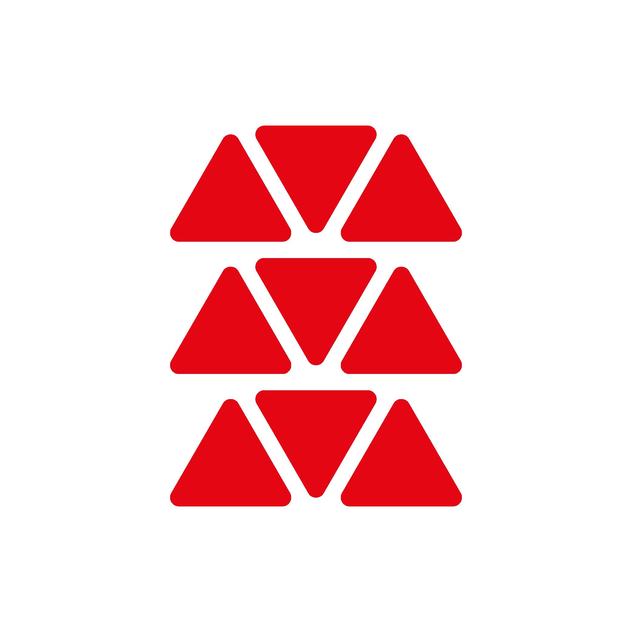 Reflective StickerKırmızı Reflective (Reflektif) 9'lu Üçgen Sticker Paketi Otomobil Motosiklet Reflektif Parlayan Sticker Etiket Modeli