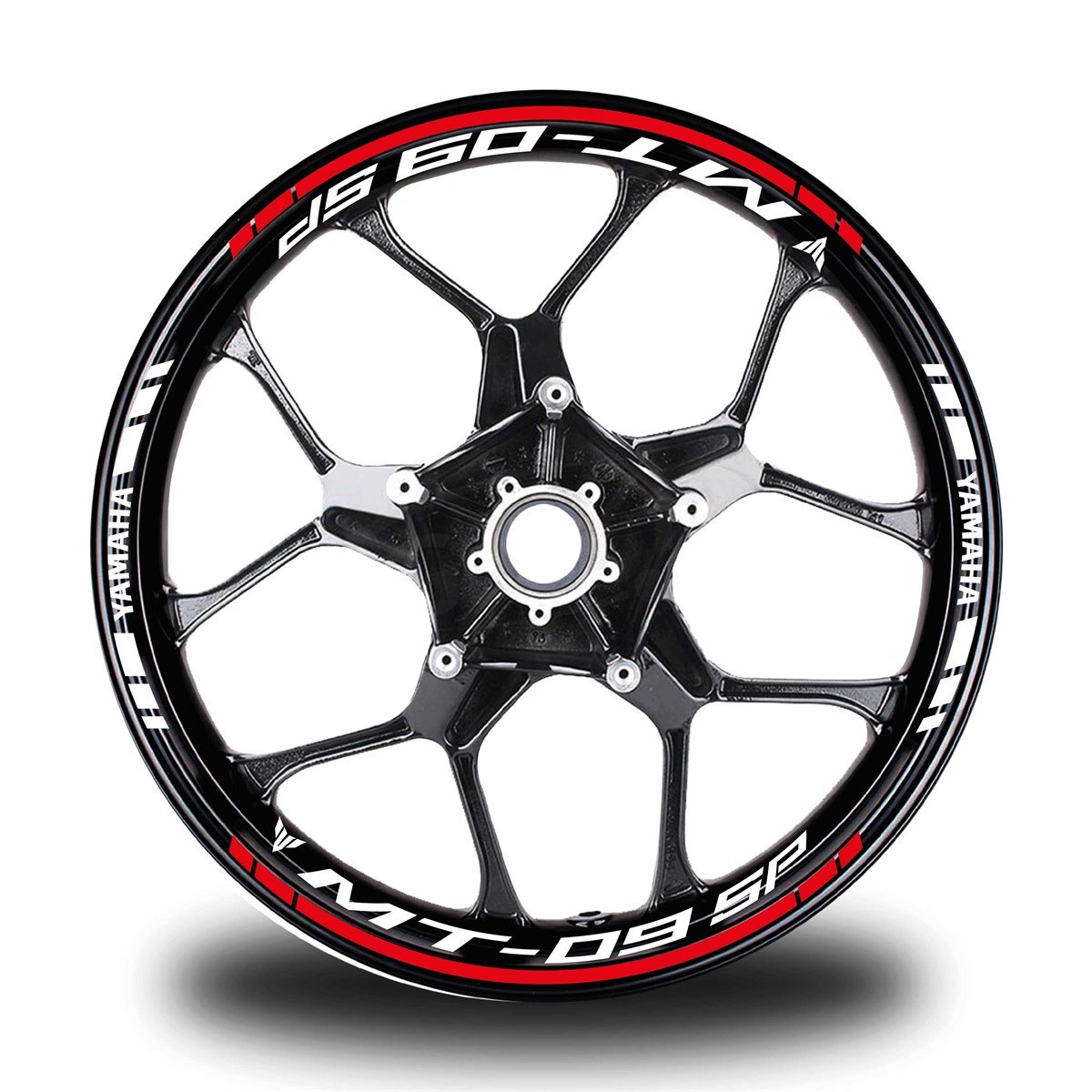 Kırmızı Yamaha MT 09 SP Takım Jant Sticker Etiket