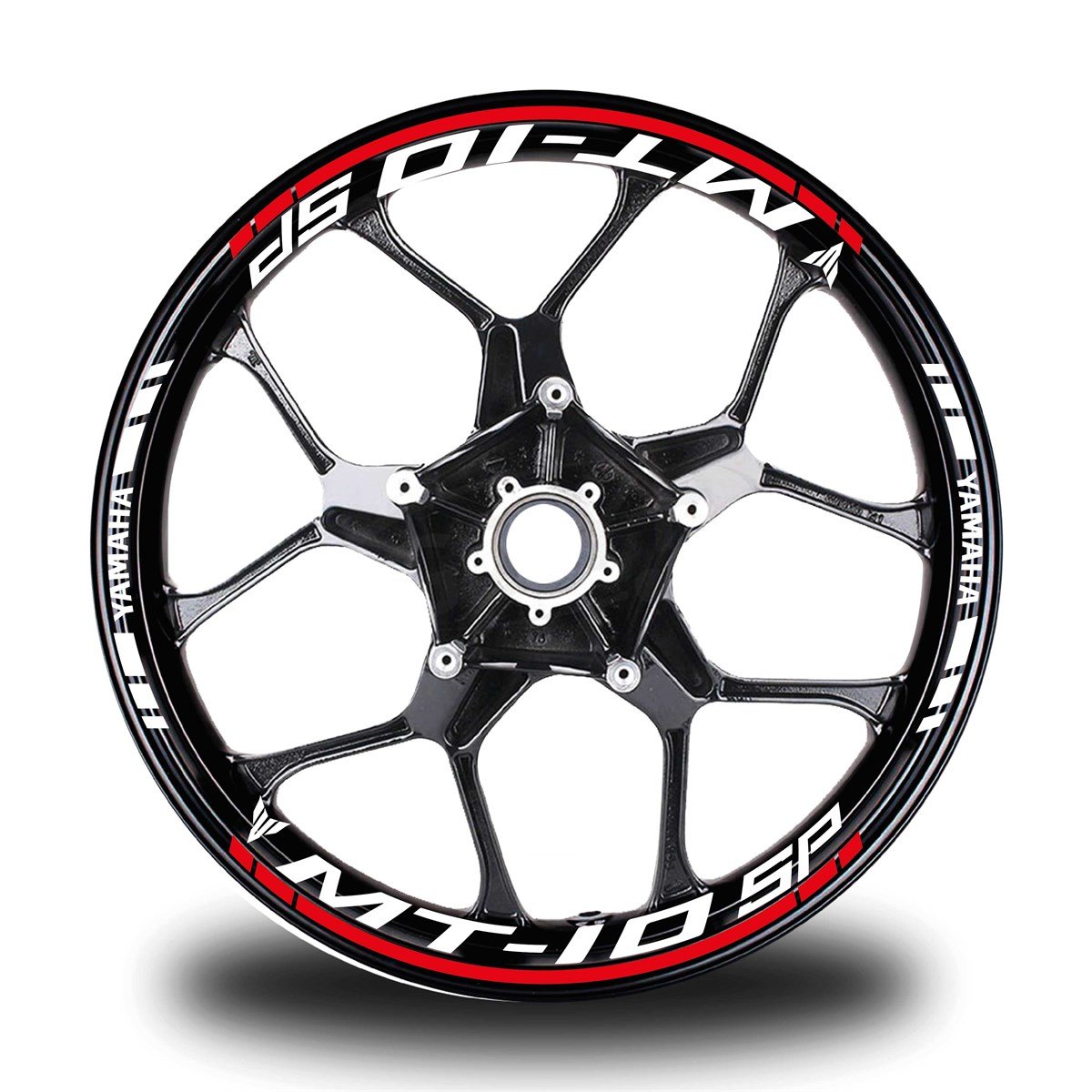 Kırmızı Yamaha MT 10 SP Takım Jant Sticker Etiket