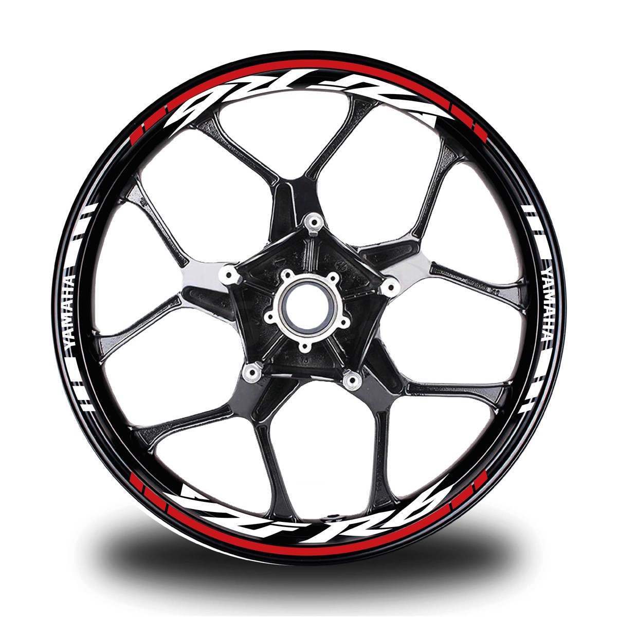Kırmızı Yamaha R6 Takım Jant Sticker Etiket