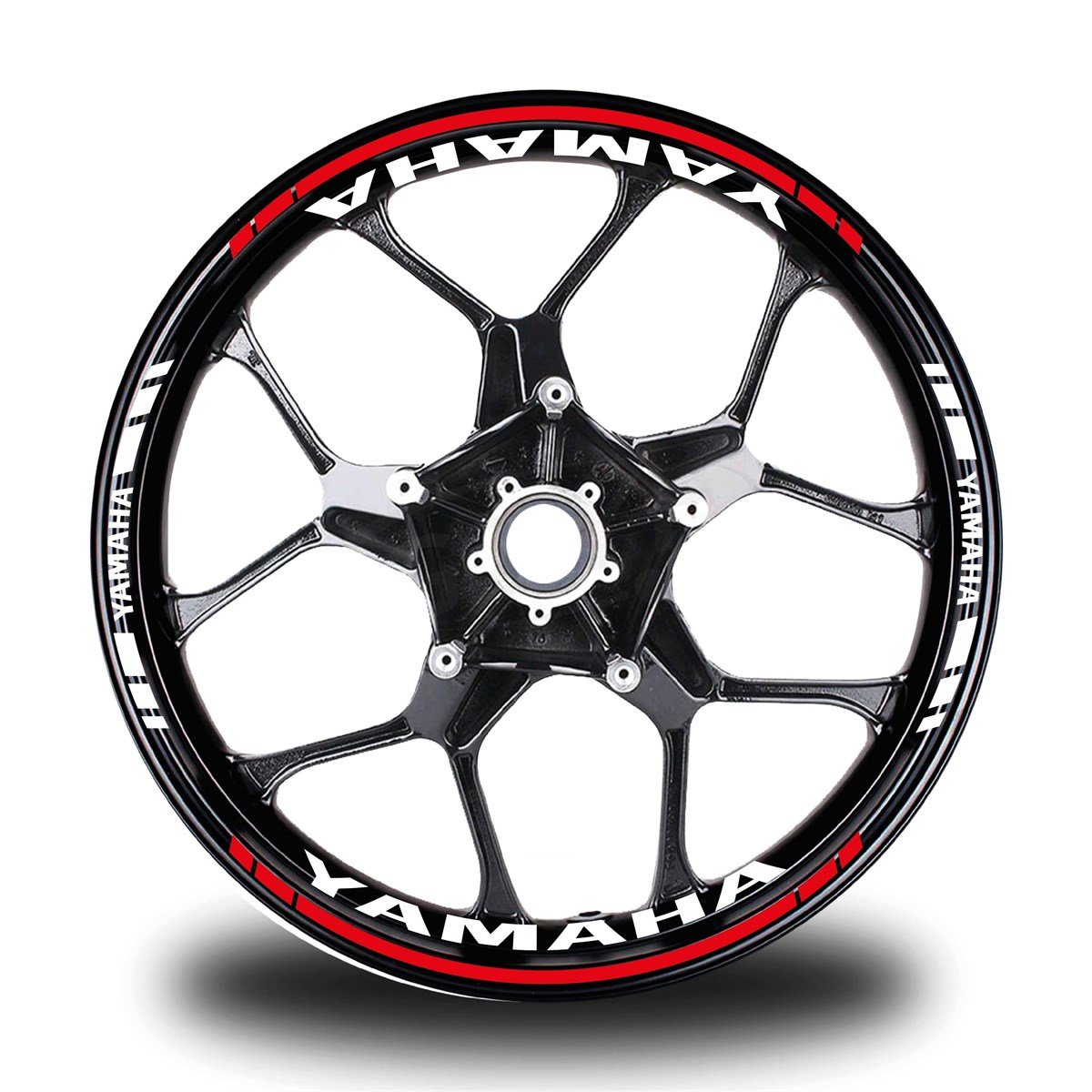 Kırmızı Yamaha Takım Jant Sticker Etiket