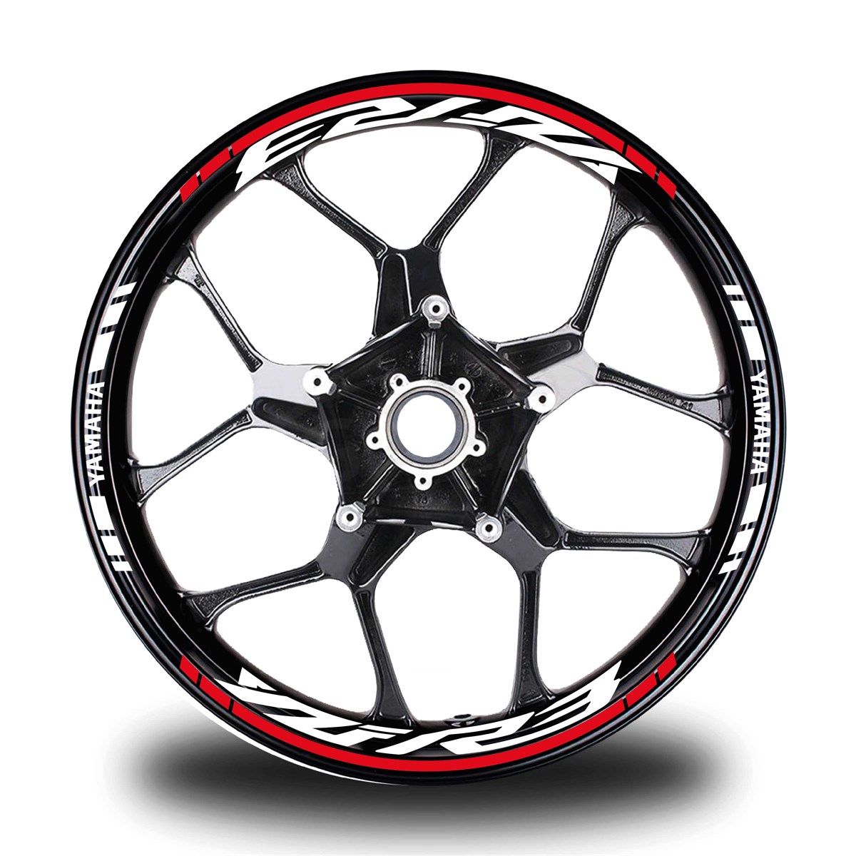 Kırmızı Yamaha YZF R3 Takım Jant Sticker Etiket