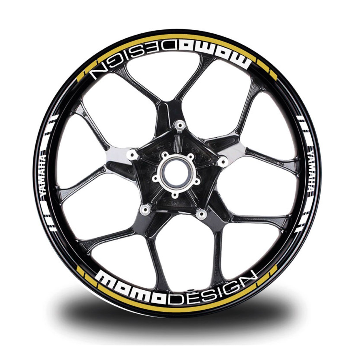 Koyu Sarı Momodesing Takım Jant Sticker Etiket 