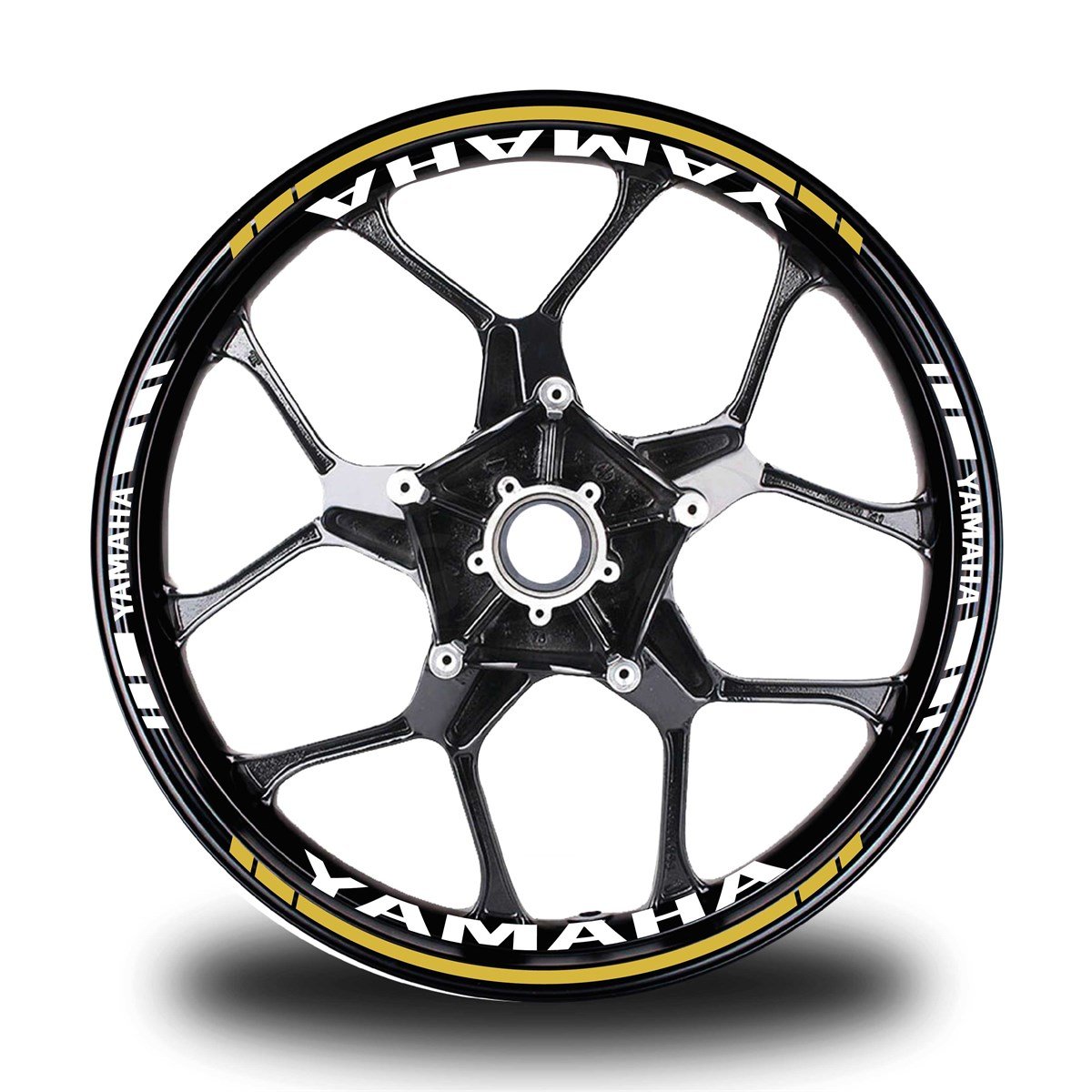 Koyu Sarı Yamaha Takım Jant Sticker Etiket