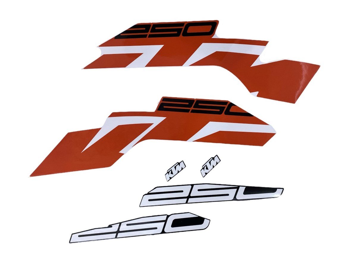 KTM Duke 250 Turuncu Orijinal Sticker Etiket Modeli