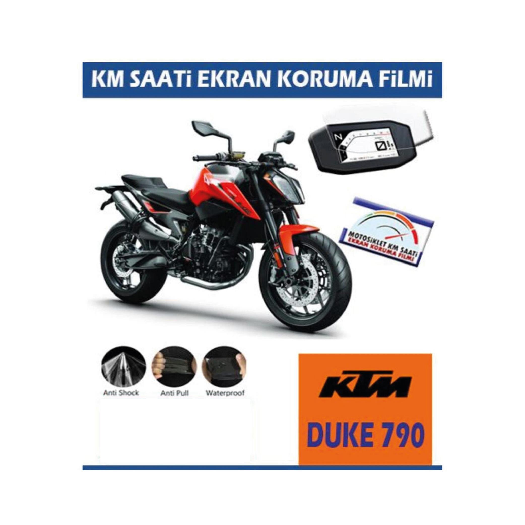 DUKE 790KTM Duke 790 Ekran KM Koruması Şeffaf PPF Folyo