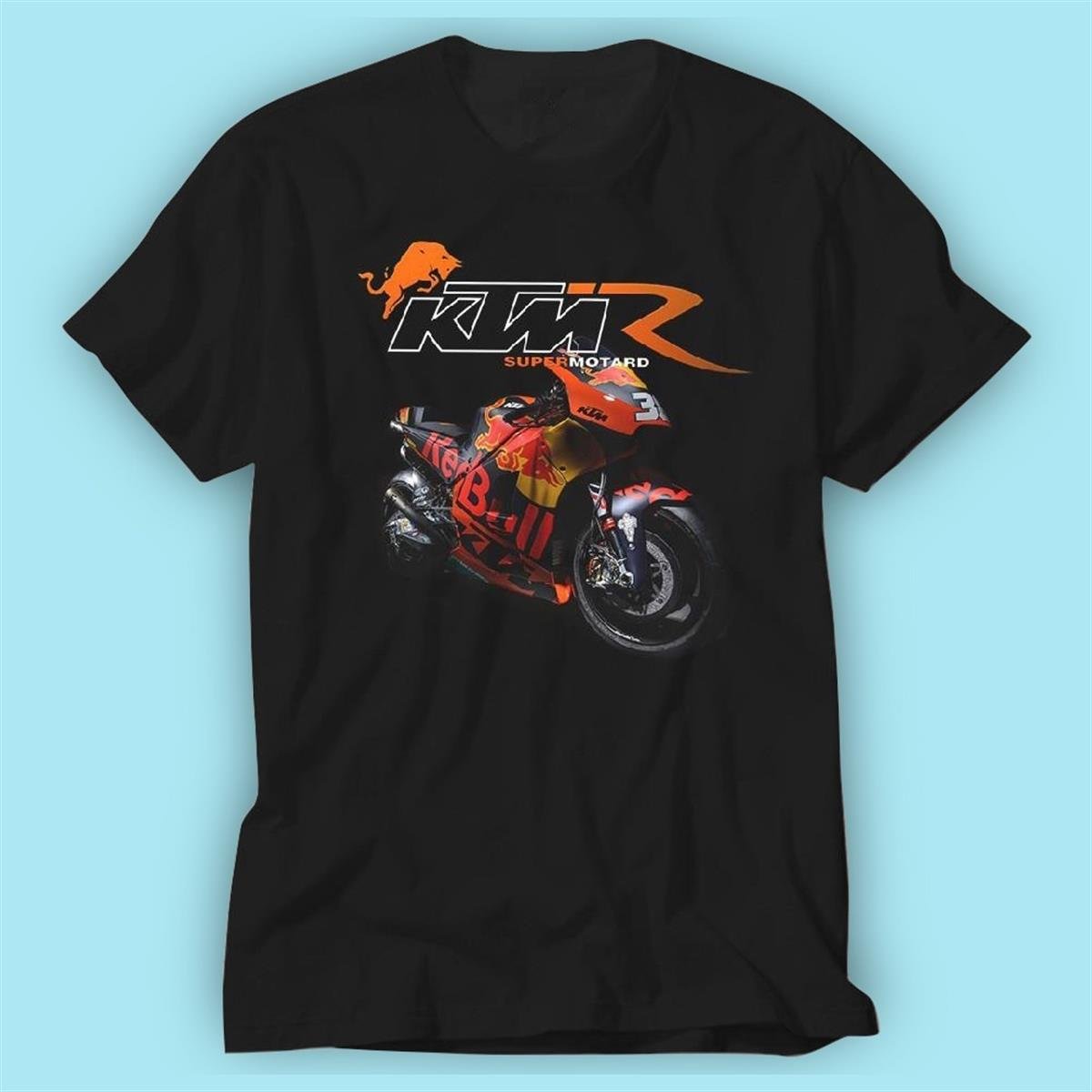 KTM Moto  Siyah Baskılı Tshirt Modeli