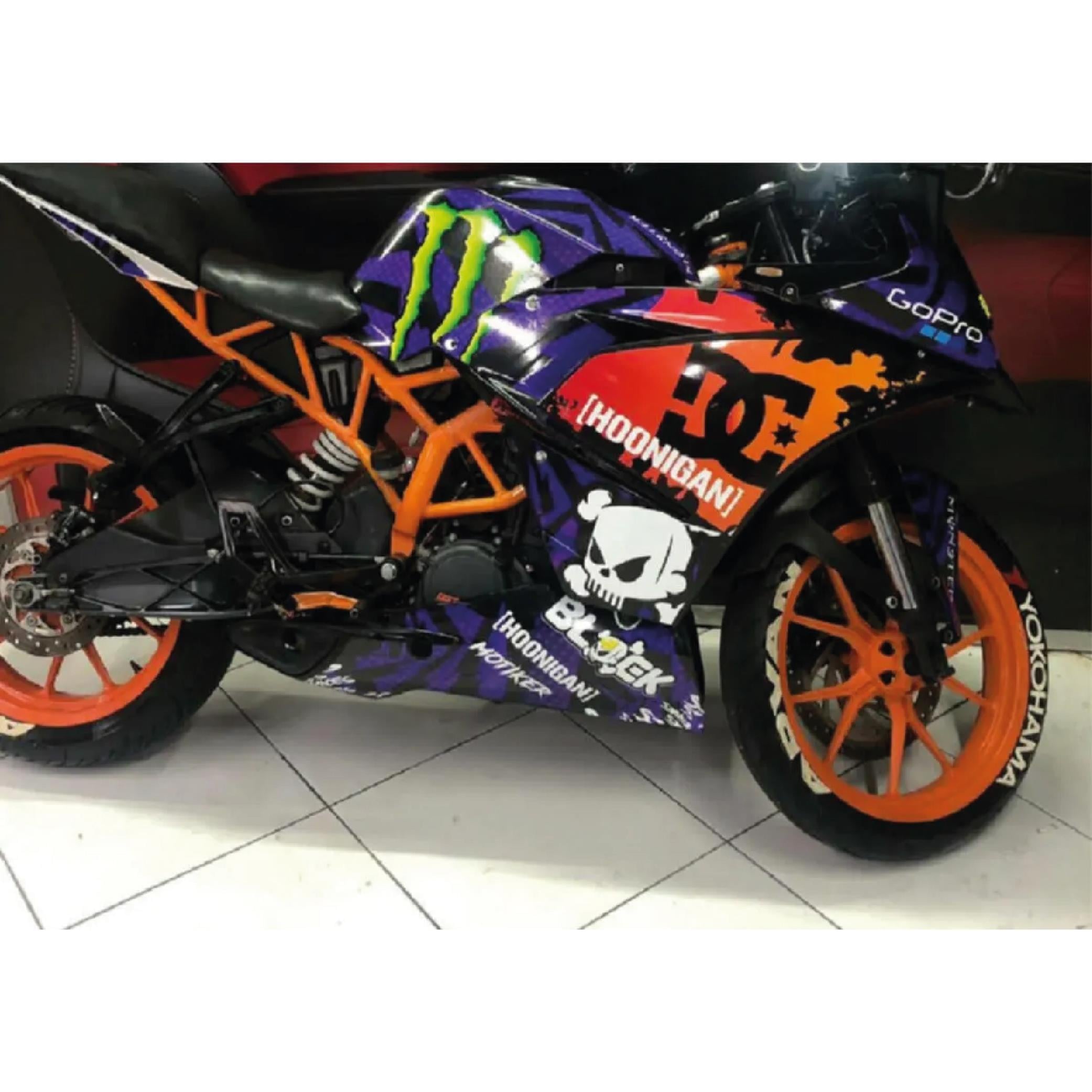 RC SerisiKtm Rc 200 Monster Stıcker Kaplama Modeli