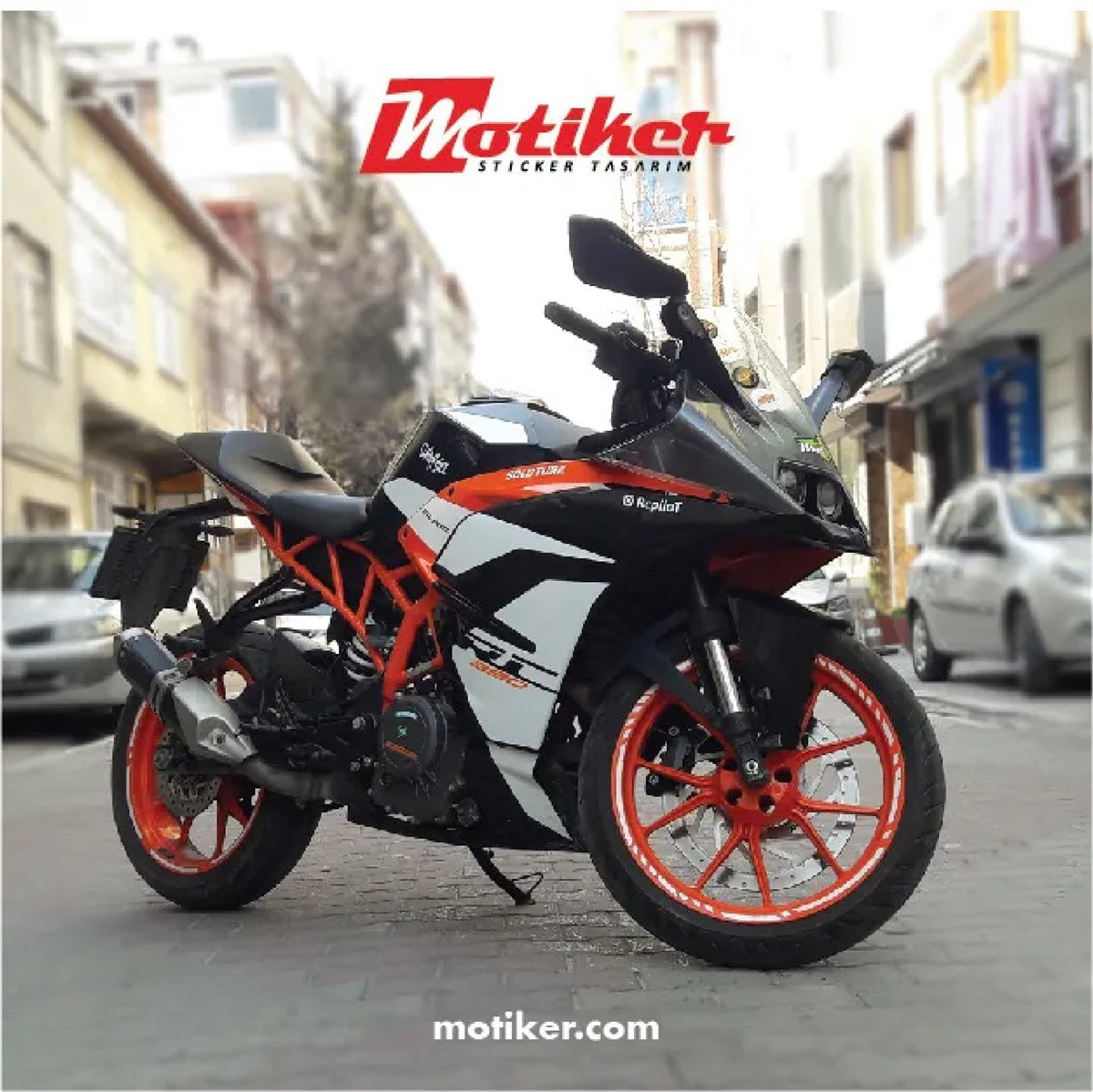 KTM RC 200 ve RC390 Sticker Etiker Modeli