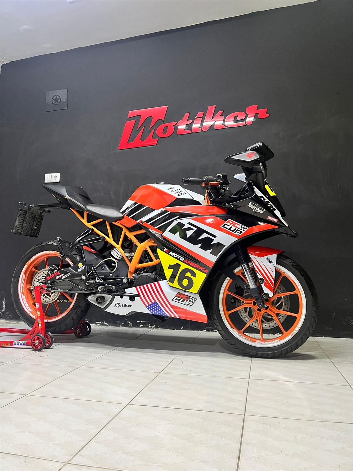 KTM RC390 RcxCup Sticker Etiket Model