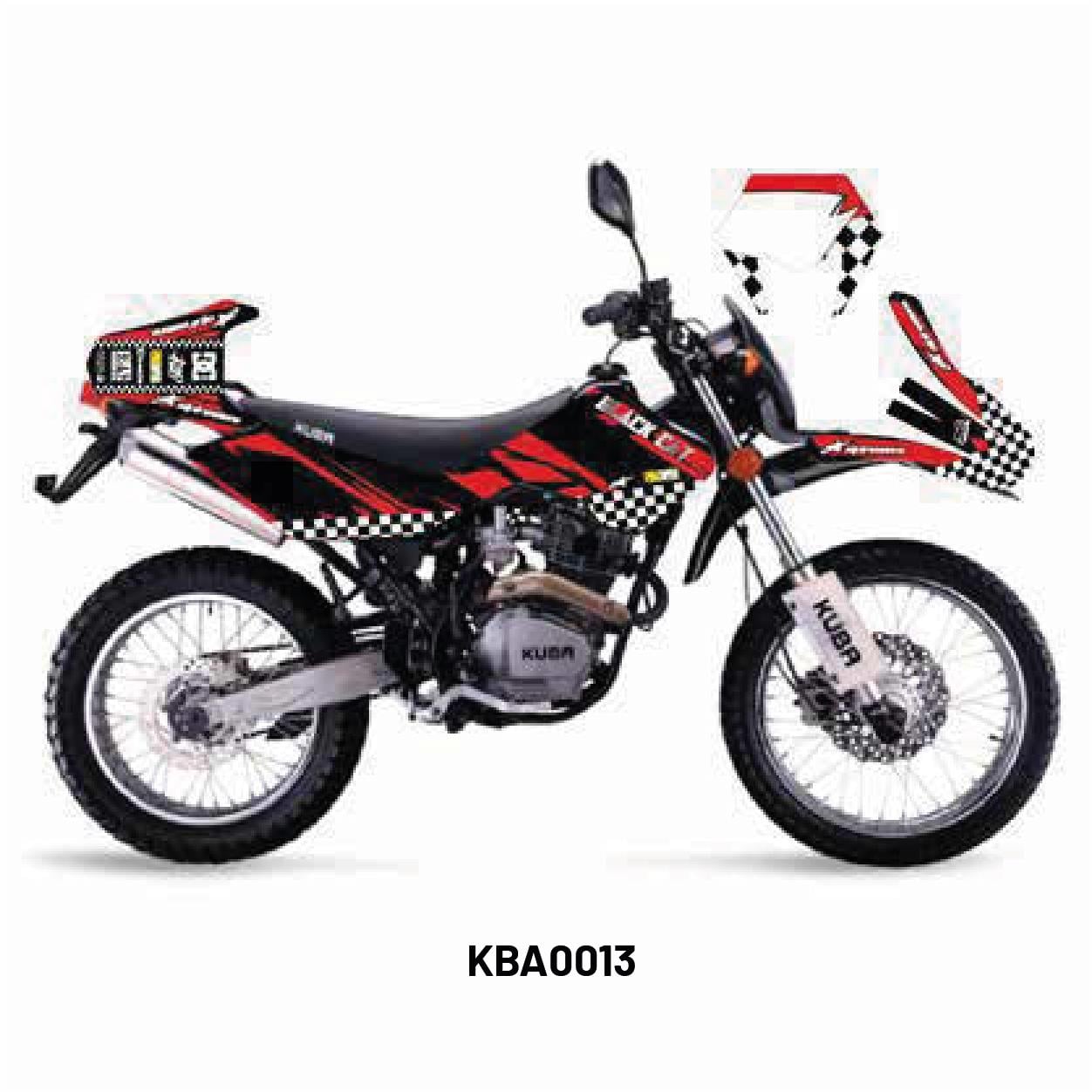 Kuba Black Cat Race Tasarım Motosiklet Sticker Etiket Kaplama Modeli Red