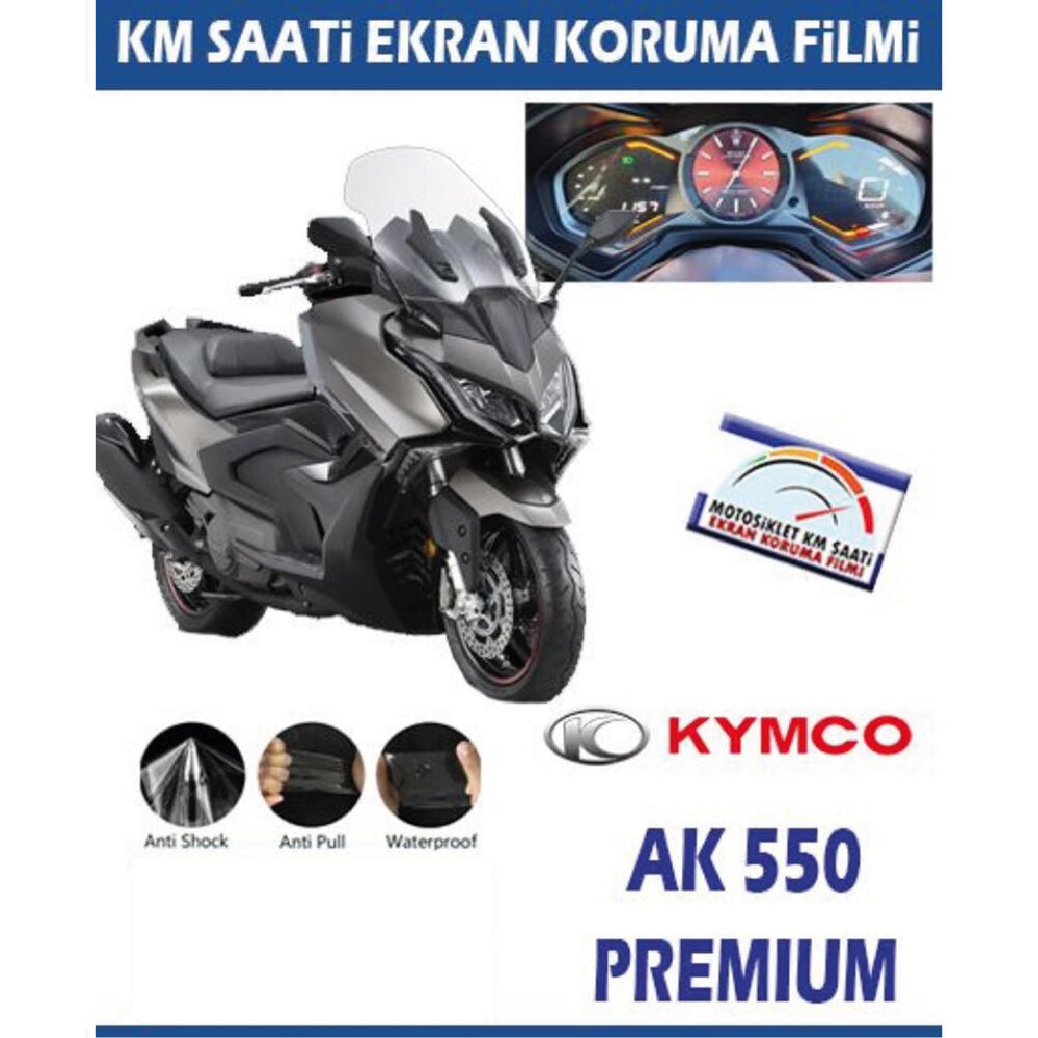 Ekran KorumasıKYMCO AK 550 Premium Serisi Motosiklet Ekran Km Koruyucu