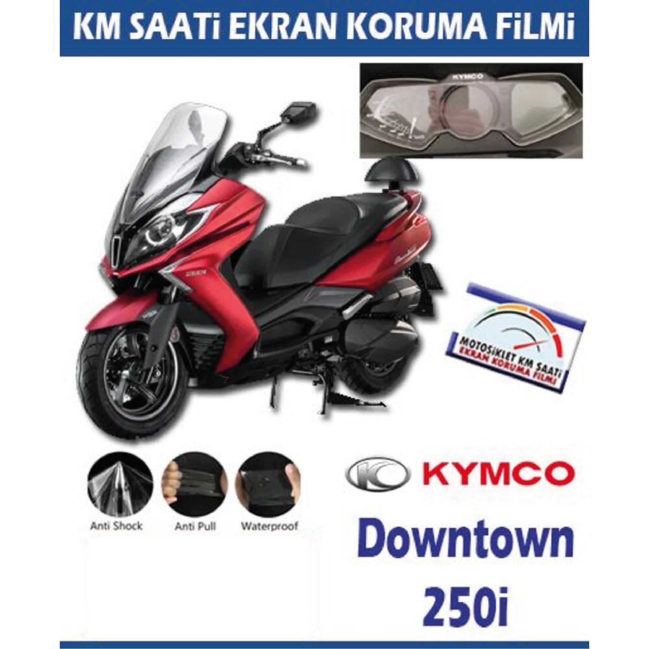 Ekran KorumasıKYMCO Downtown 250i Serisi Motosiklet Ekran Km Koruyucu