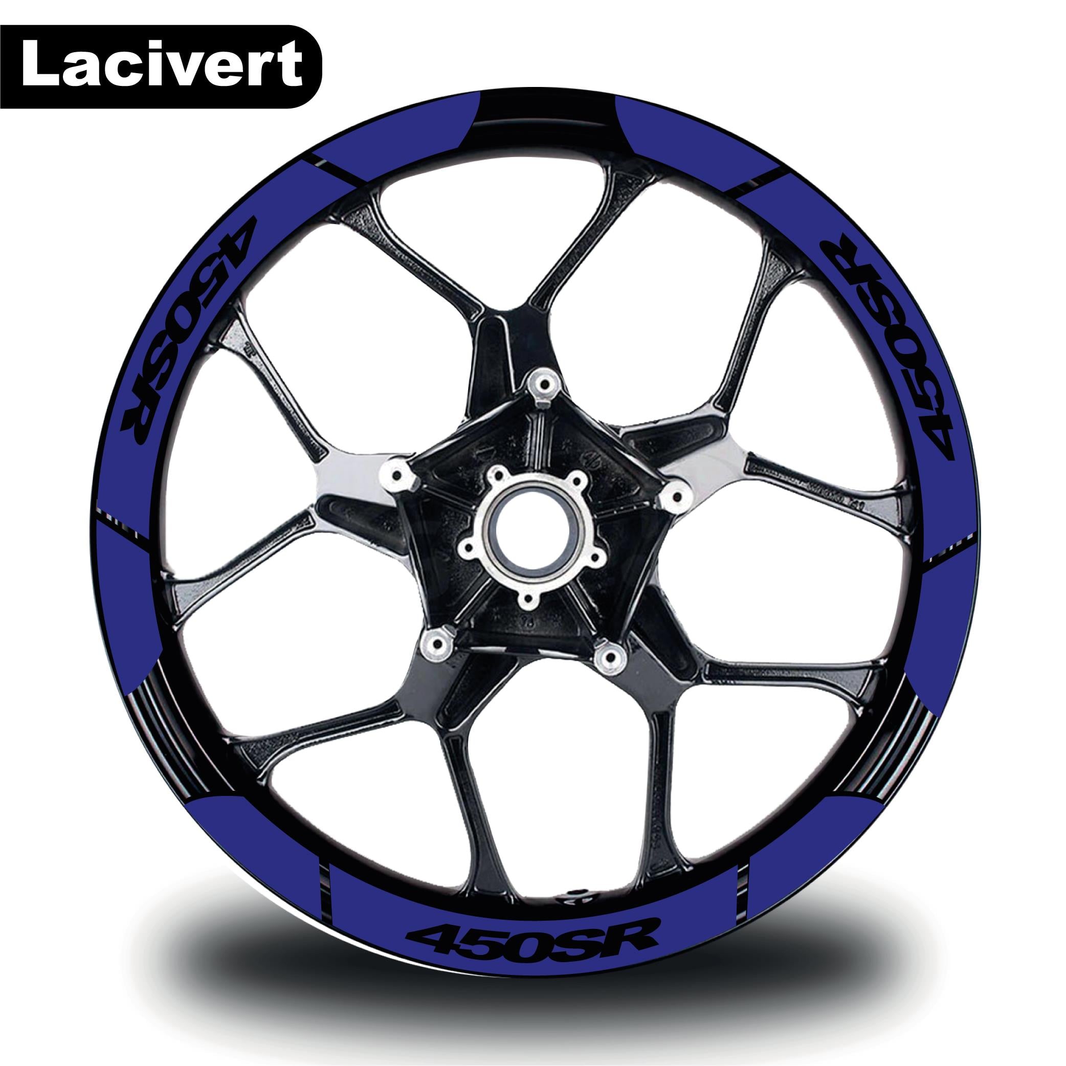 450SRLacivert CF MOTO 450 SR Geniş Jant Sticker Etiket Modeli