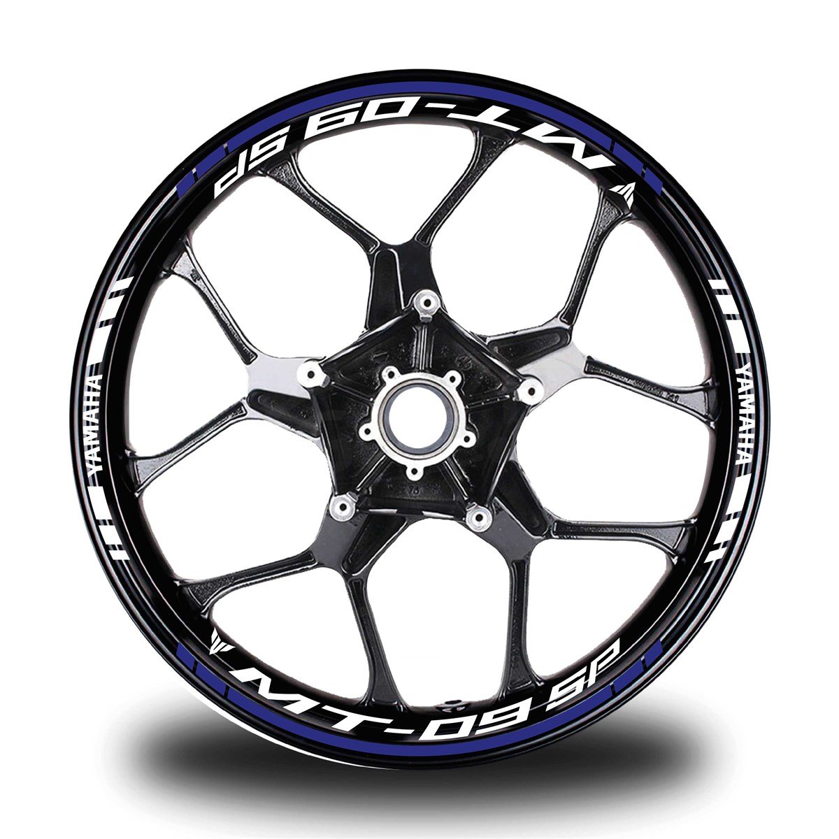 Lacivert Yamaha MT 09 SP Takım Jant Sticker Etiket 