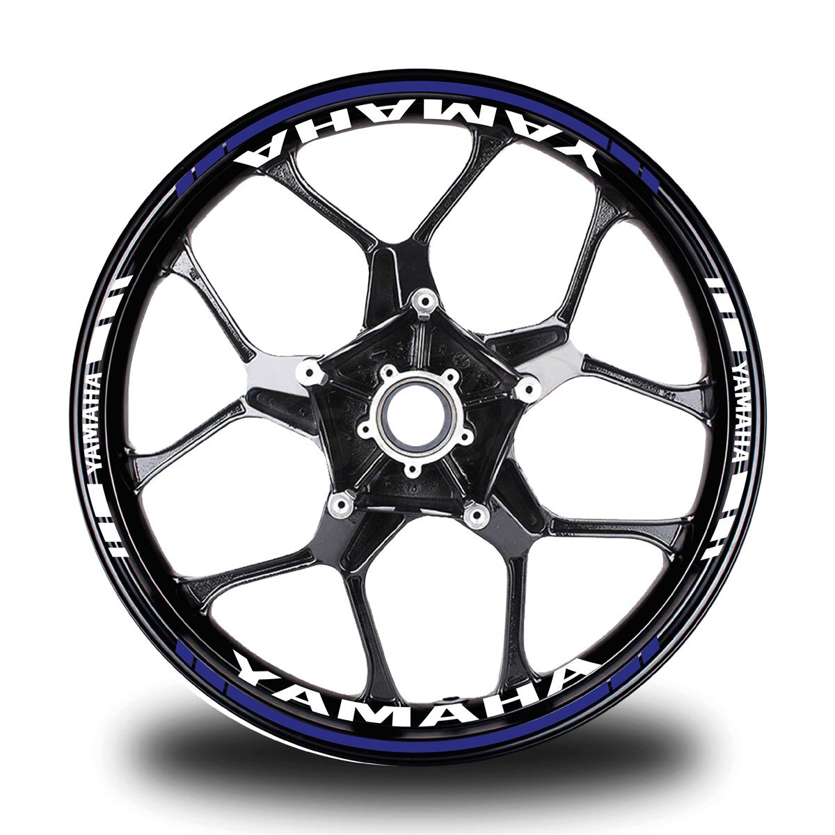 Lacivert Yamaha Takım Jant Sticker Etiket