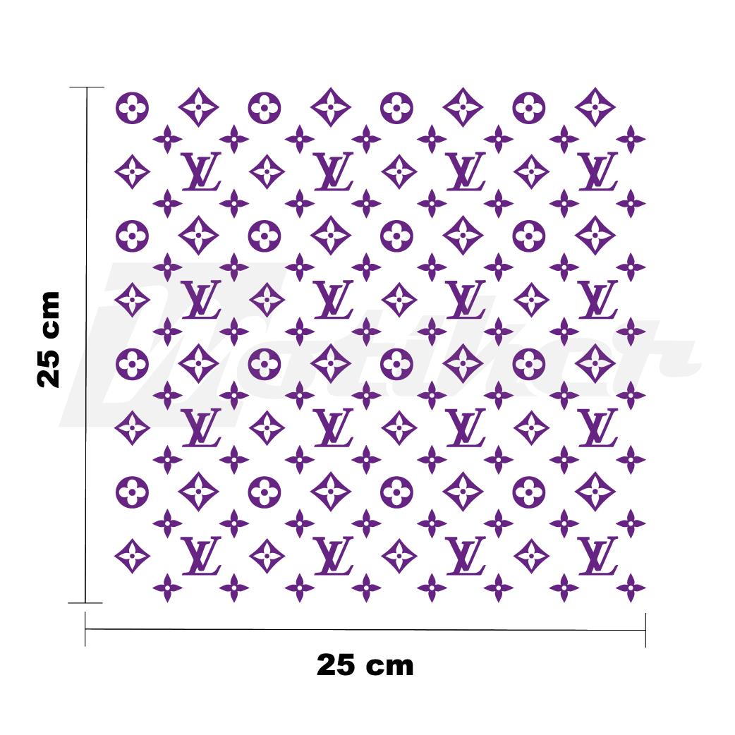 MARKALARLV 25x25cm Folyo Kesim Evrensel Desen Kaplama Mor
