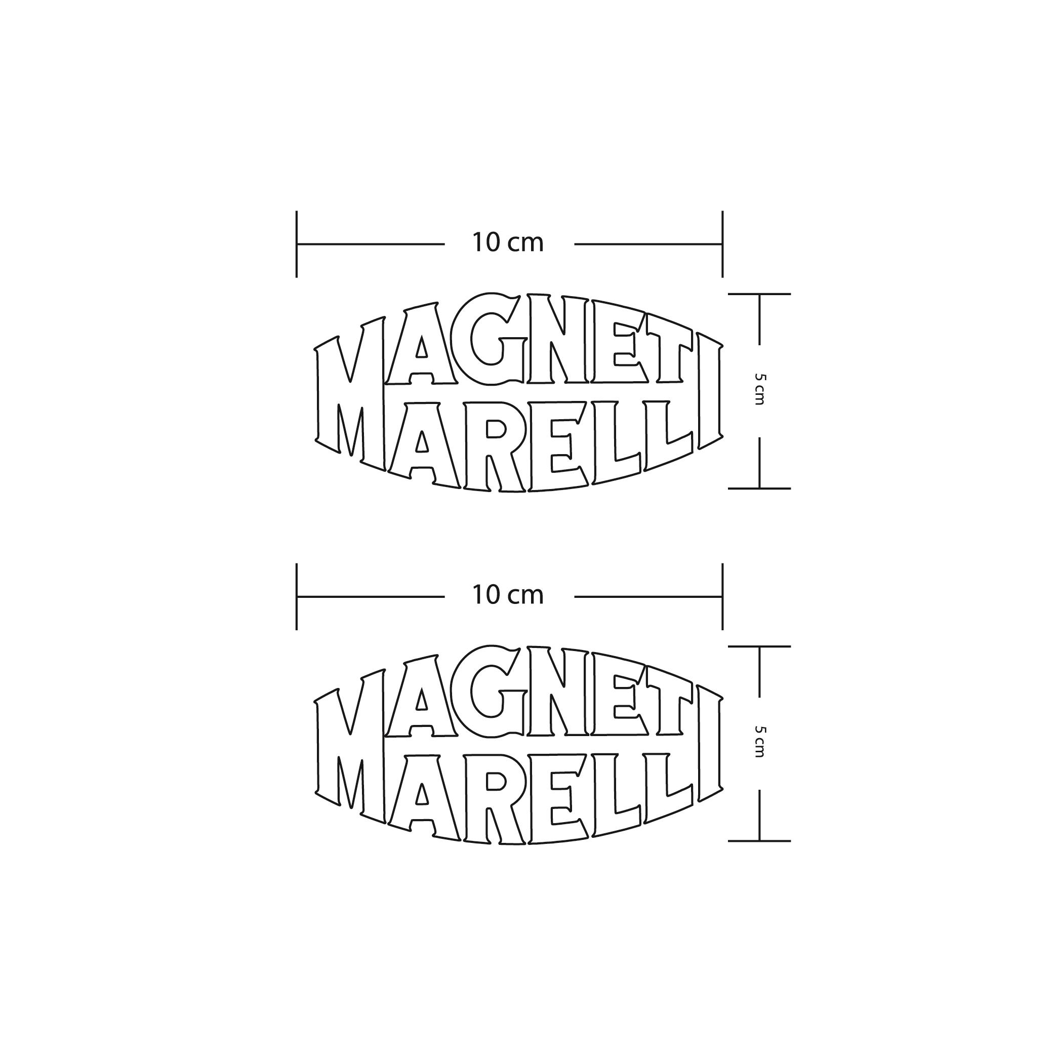 Magneti Marelli Beyaz Motosiklet Sponsor Markası Sticker Etiket Modeli