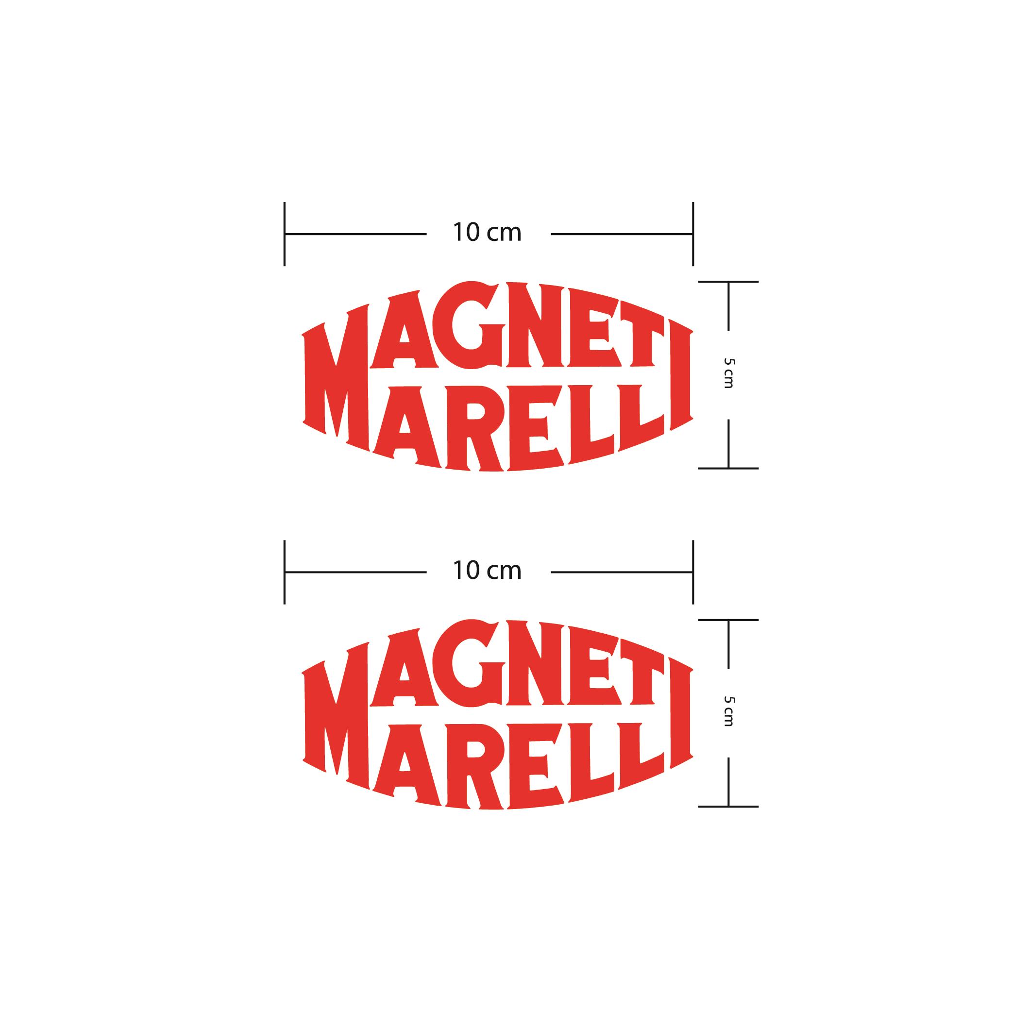 Magneti Marelli Kırmızı Motosiklet Sponsor Markası Sticker Etiket Modeli
