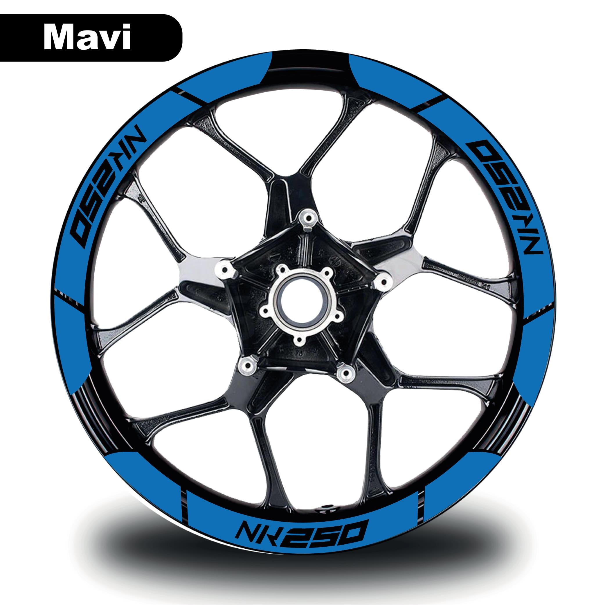 250 NKMavi CF MOTO 250 NK Geniş Jant Sticker Etiket Modeli