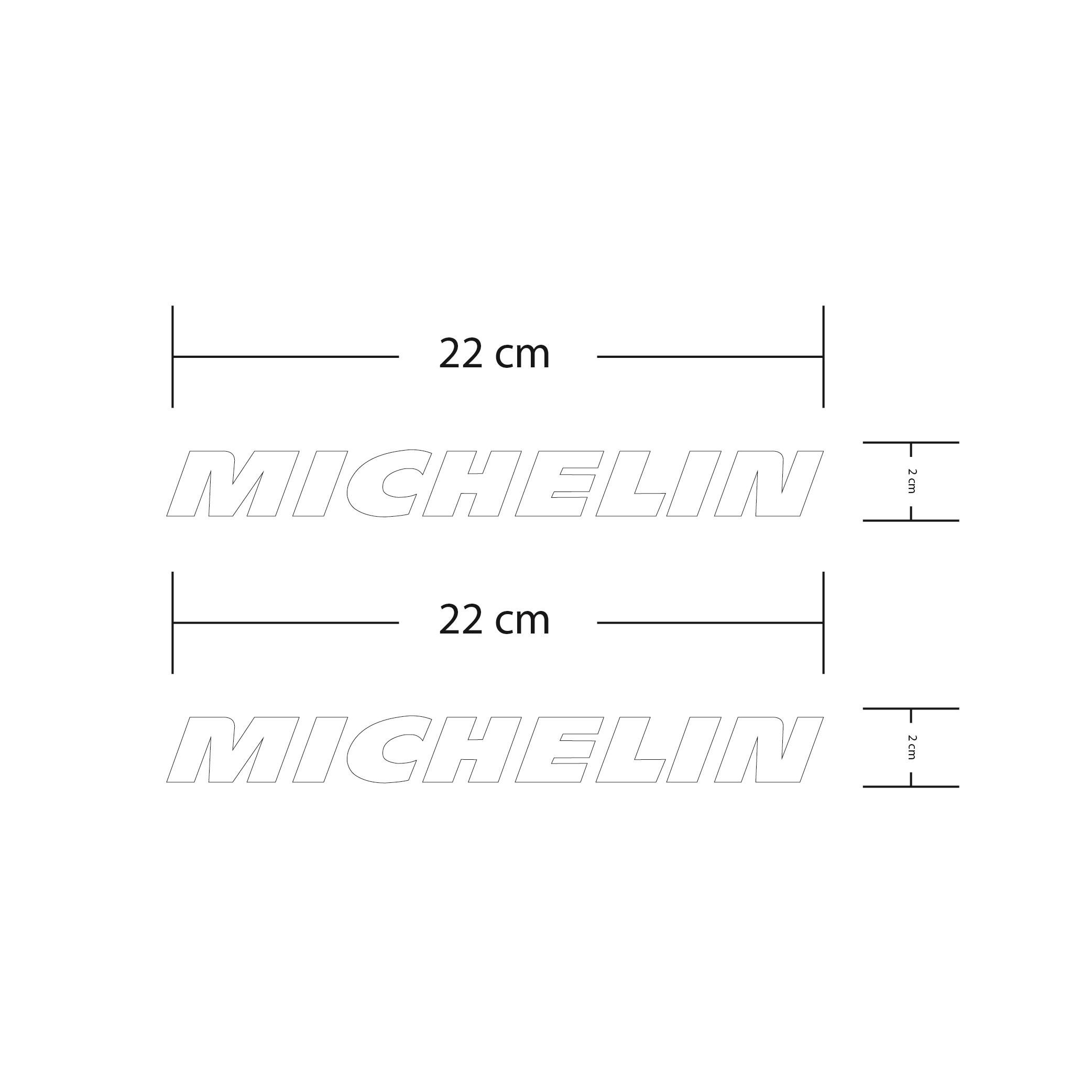 Michelin Beyaz Motosiklet Sponsor Markası Sticker Etiket Modeli