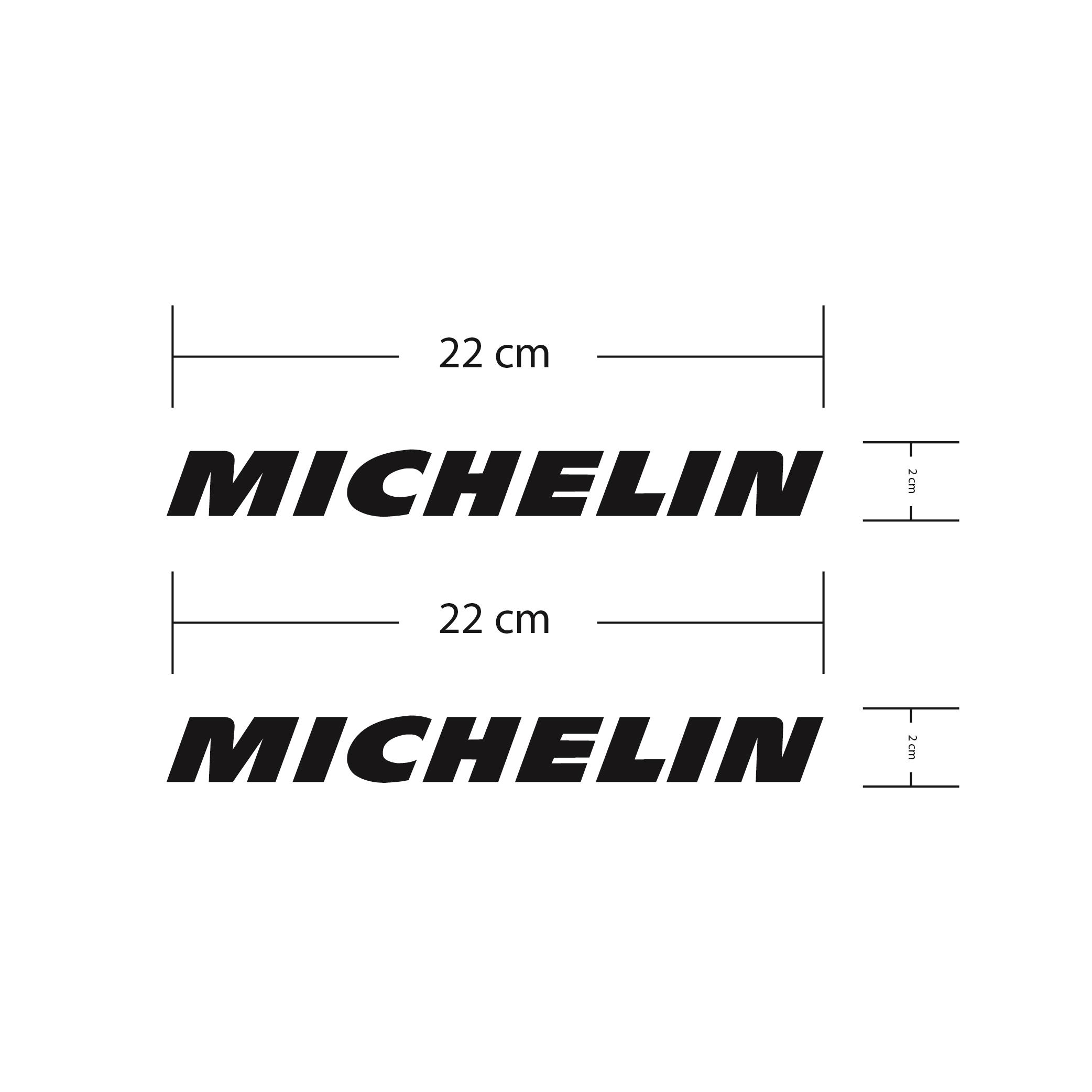 Michelin Siyah Motosiklet Sponsor Markası Sticker Etiket Modeli