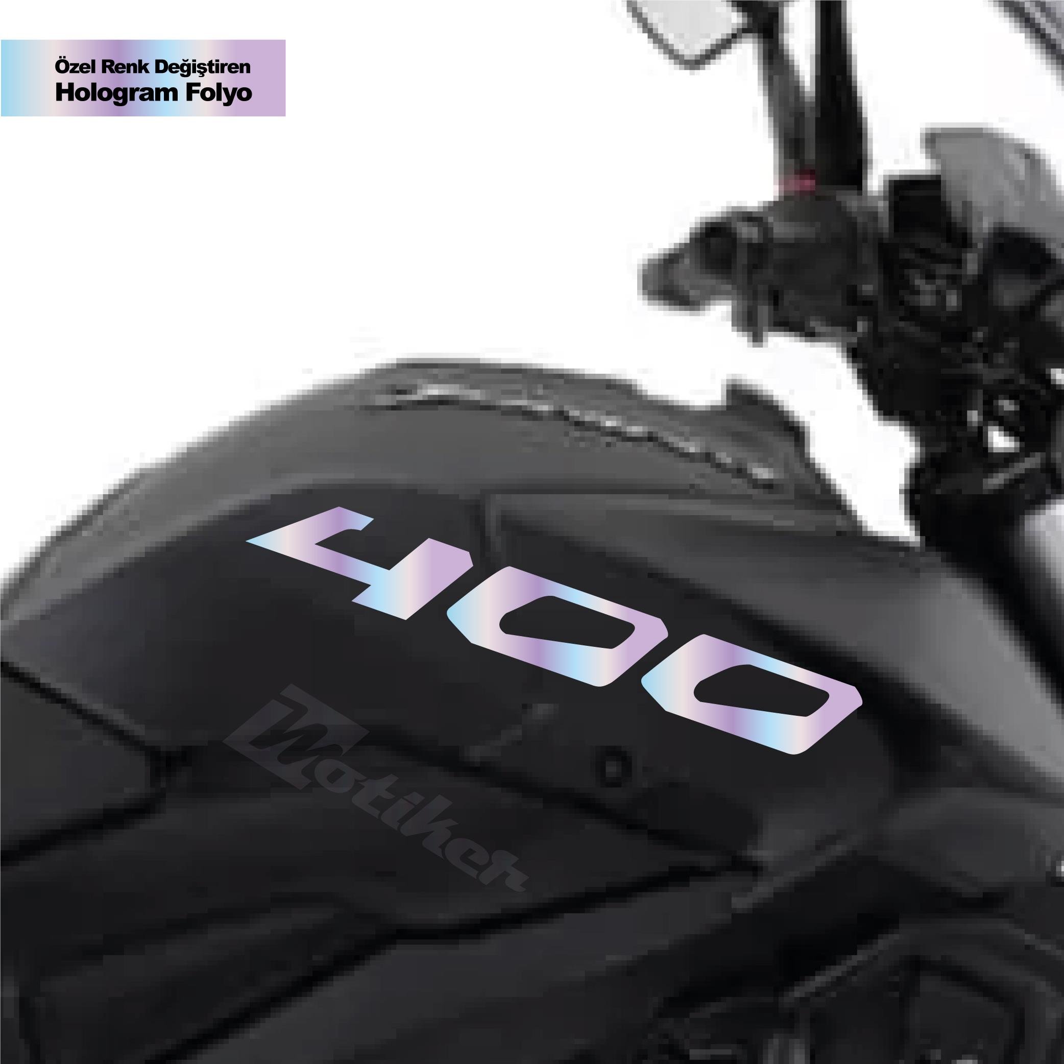 DOMINAR 400Motiker Bajaj Dominar Hologram 400 Yazı Sticker Etiket Modeli