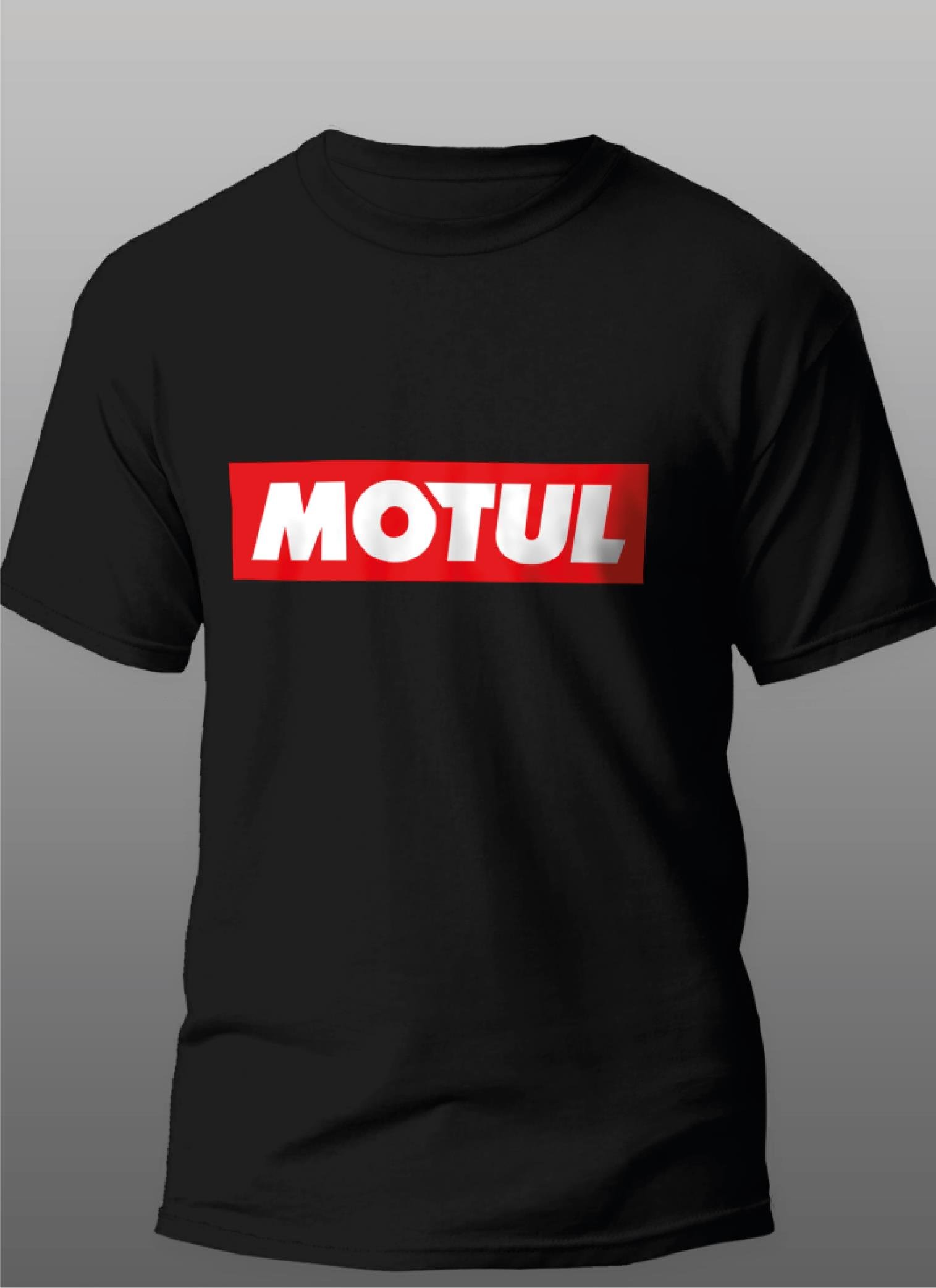 T-ShirtMotul Motorcu T-Shirt Modeli Siyah