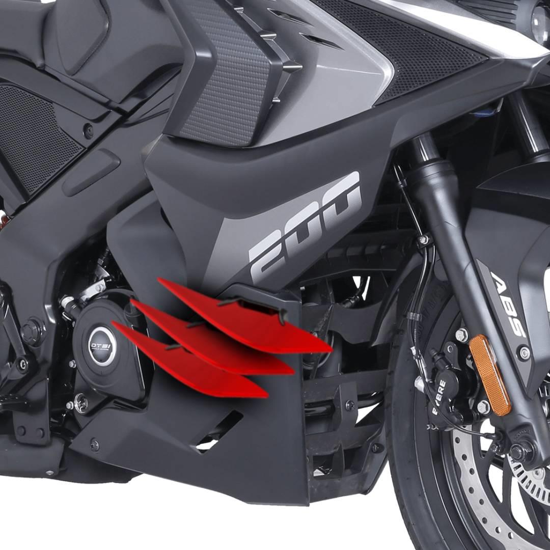 3D AksesuarNaked Motorlar İçin Winglet Kanat Spoiler 