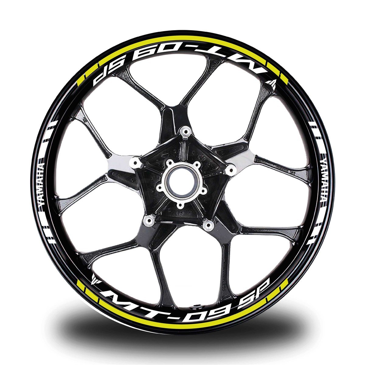 Neon Sarı Yamaha MT 09 SP Takım Jant Sticker Etiket 