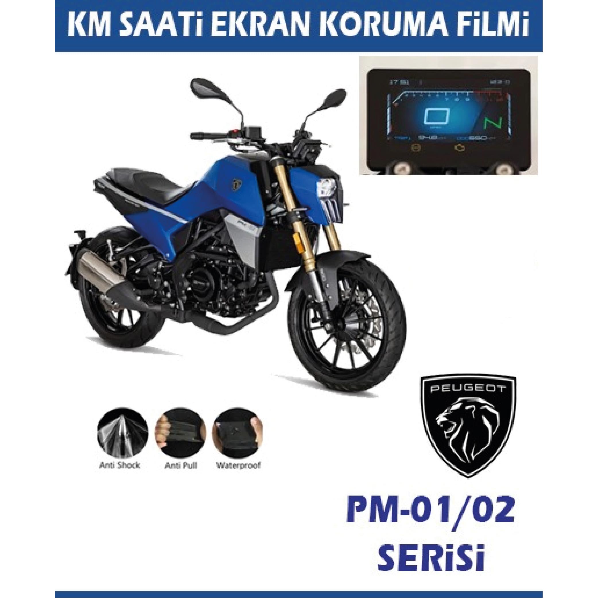 Diğer PEUGEOT PM-01 / PM-02 SERİSİ Motosiklet Ekran Km Koruyucu