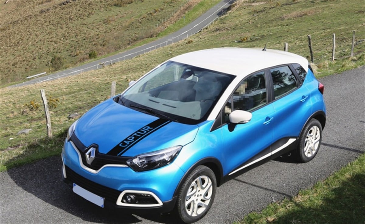Renault Captur Ön Kaput Şerit Sticker Etiket Modeli