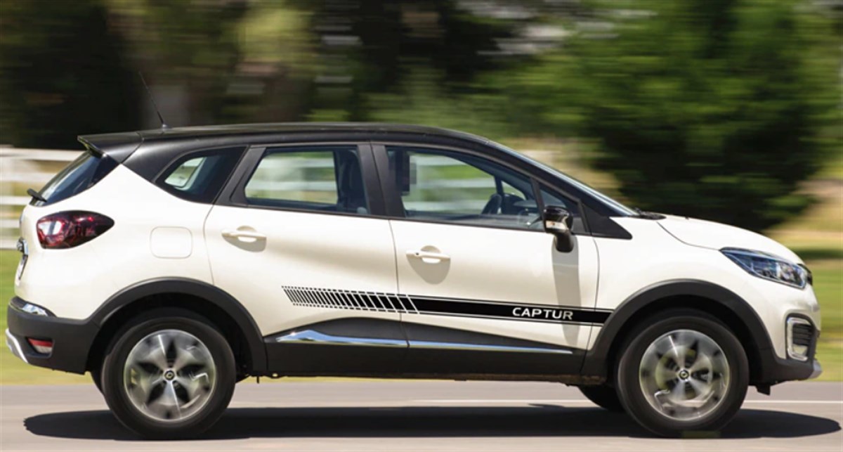Renault Captur Yan Kapı Şerit Sticker Etiket Modeli