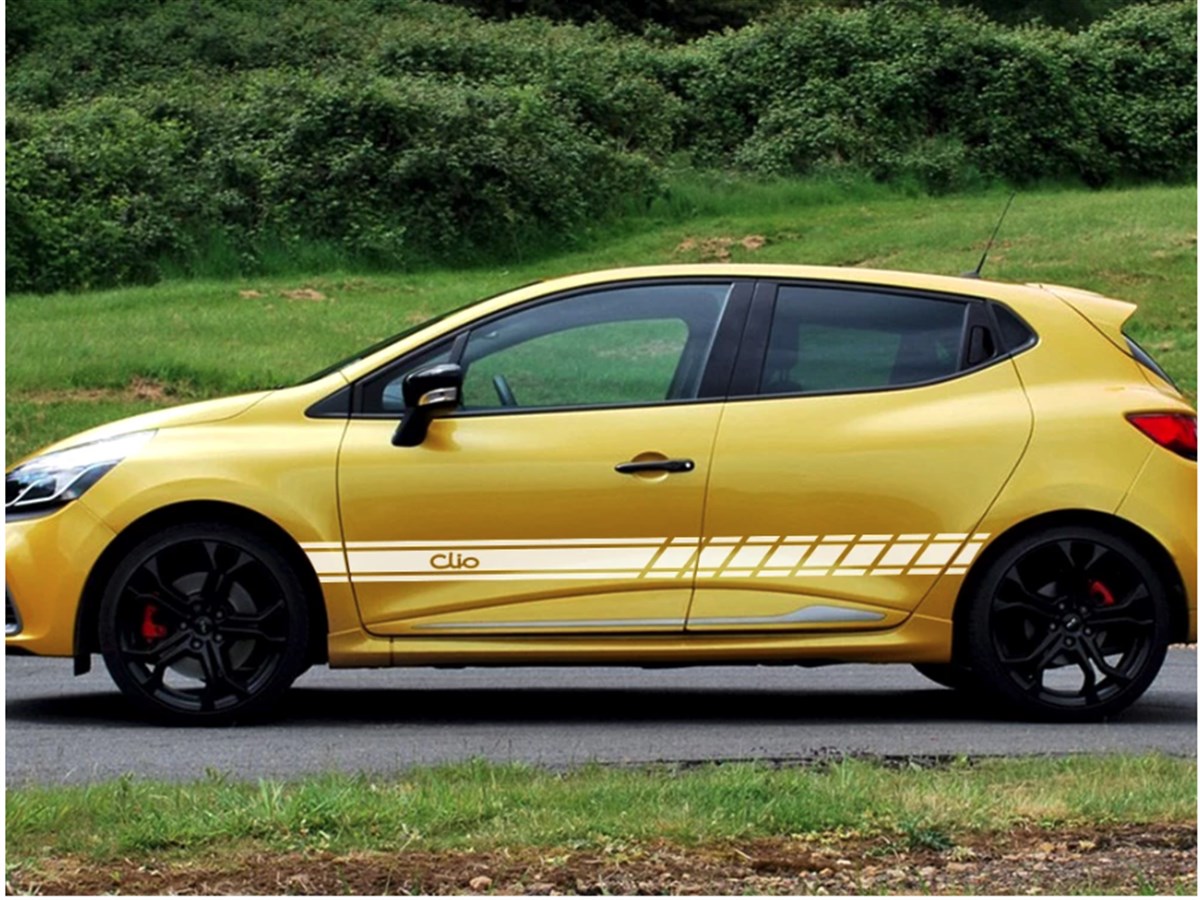 Renault Clio Yan Kapı Ayrık Çizgi Detaylı Sticker Etiket 