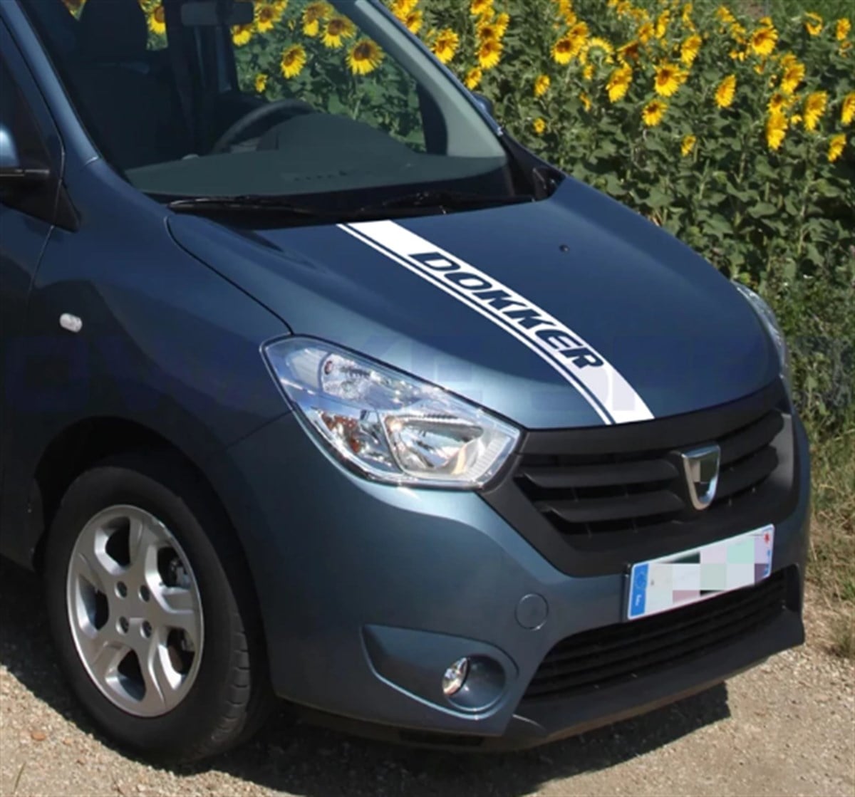 Renault Dacia Dokker Ön Kaput Şerit Sticker Etiket Modeli
