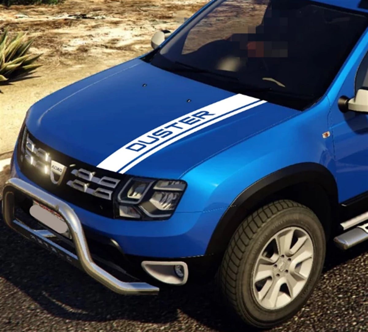 Renault Dacia Duster Ön Kaput Şerit Sticker Etiket Modeli