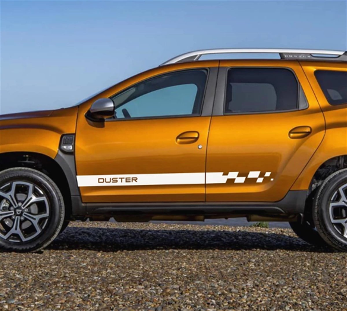 Renault Dacia Duster Yan Kapı Şerit Sticker Etiket Modeli