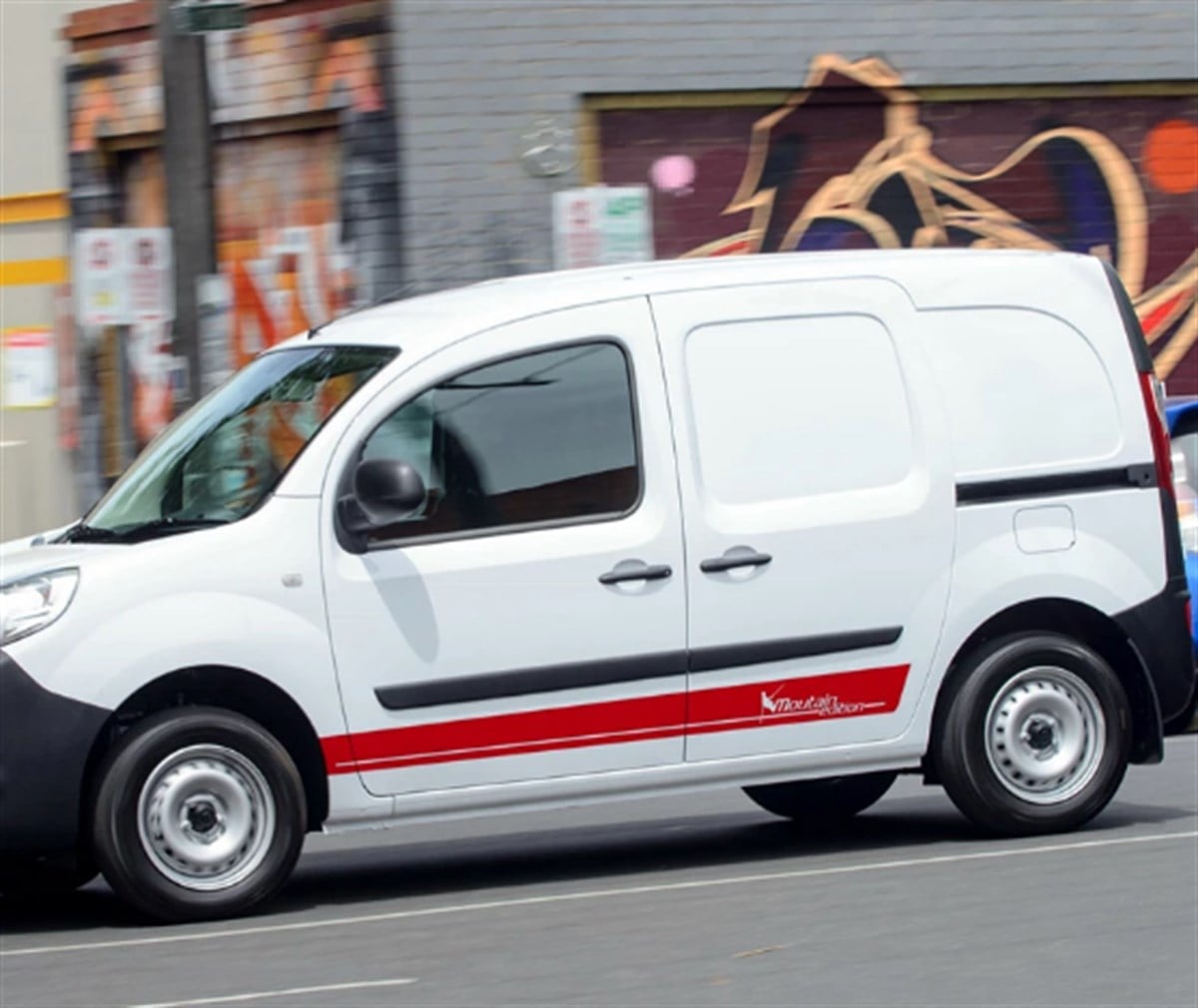 Renault Kangoo Mountain Edition Yan Kapı Şerit Sticker Etiket Modeli