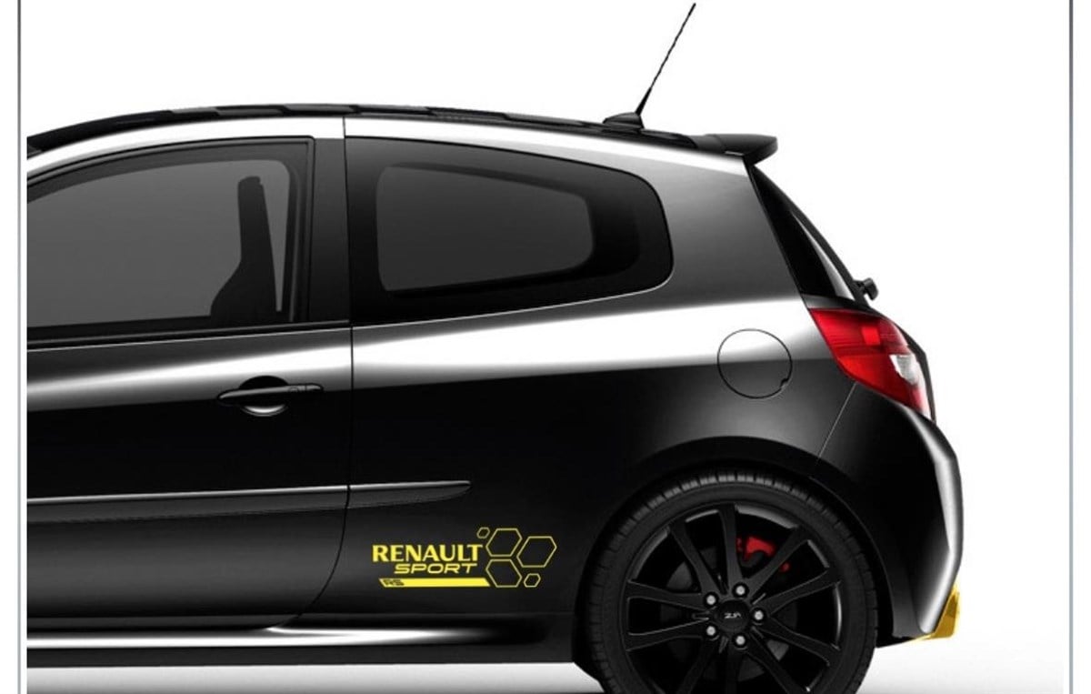 Renault Sport Yazılı Sticker Etiket Modeli
