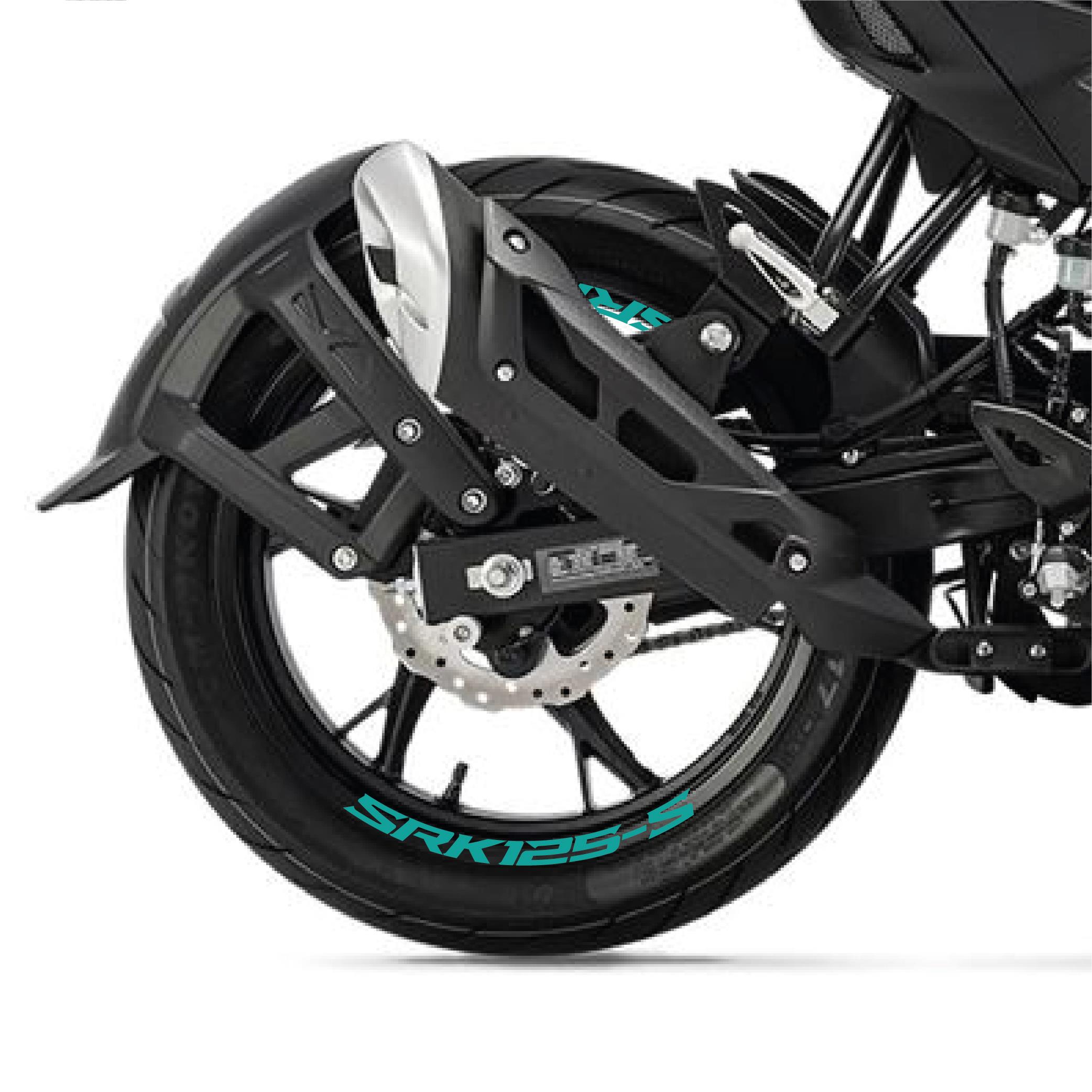 RKSRKS (QJ MOTOR) SRK 125-S Motosiklet Jant İçi Sticker Etiket Modeli Turkuaz