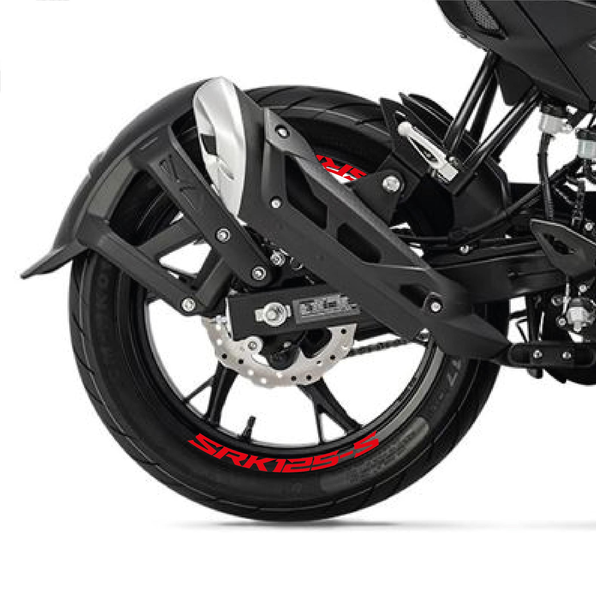 RKSRKS (QJ MOTOR) SRK 125-S Motosiklet Jant İçi Sticker Etiket Modeli Kırmızı