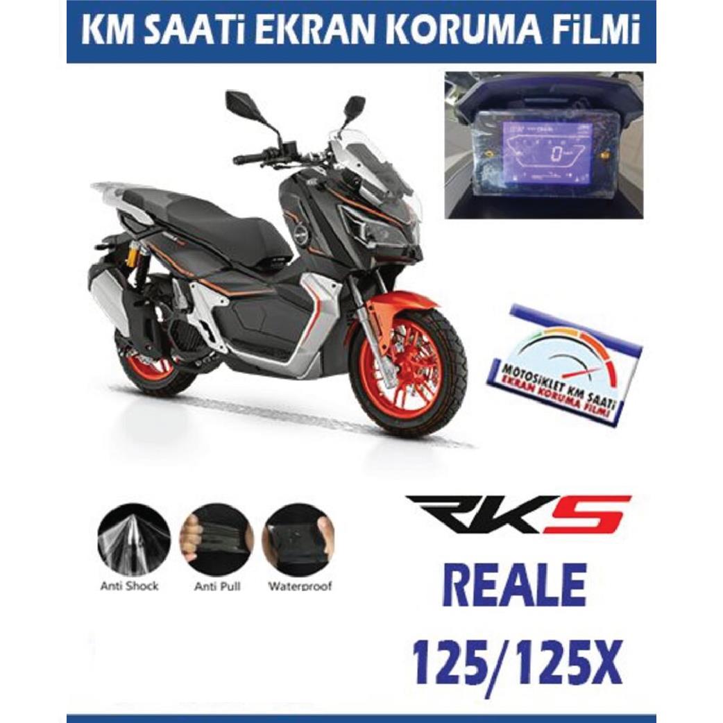 Ekran KorumasıRKS Reale 125/125X Motosiklet Ekran Km Koruyucu