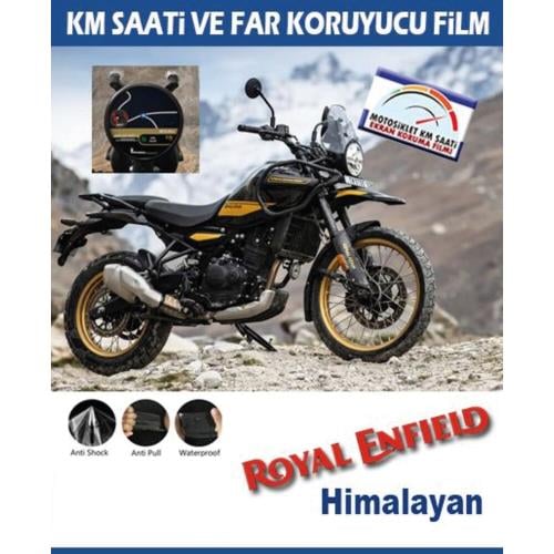 Ekran KorumasıRoyal Enfield Himalayan Motosiklet Ekran Km Ve Far Koruyucu