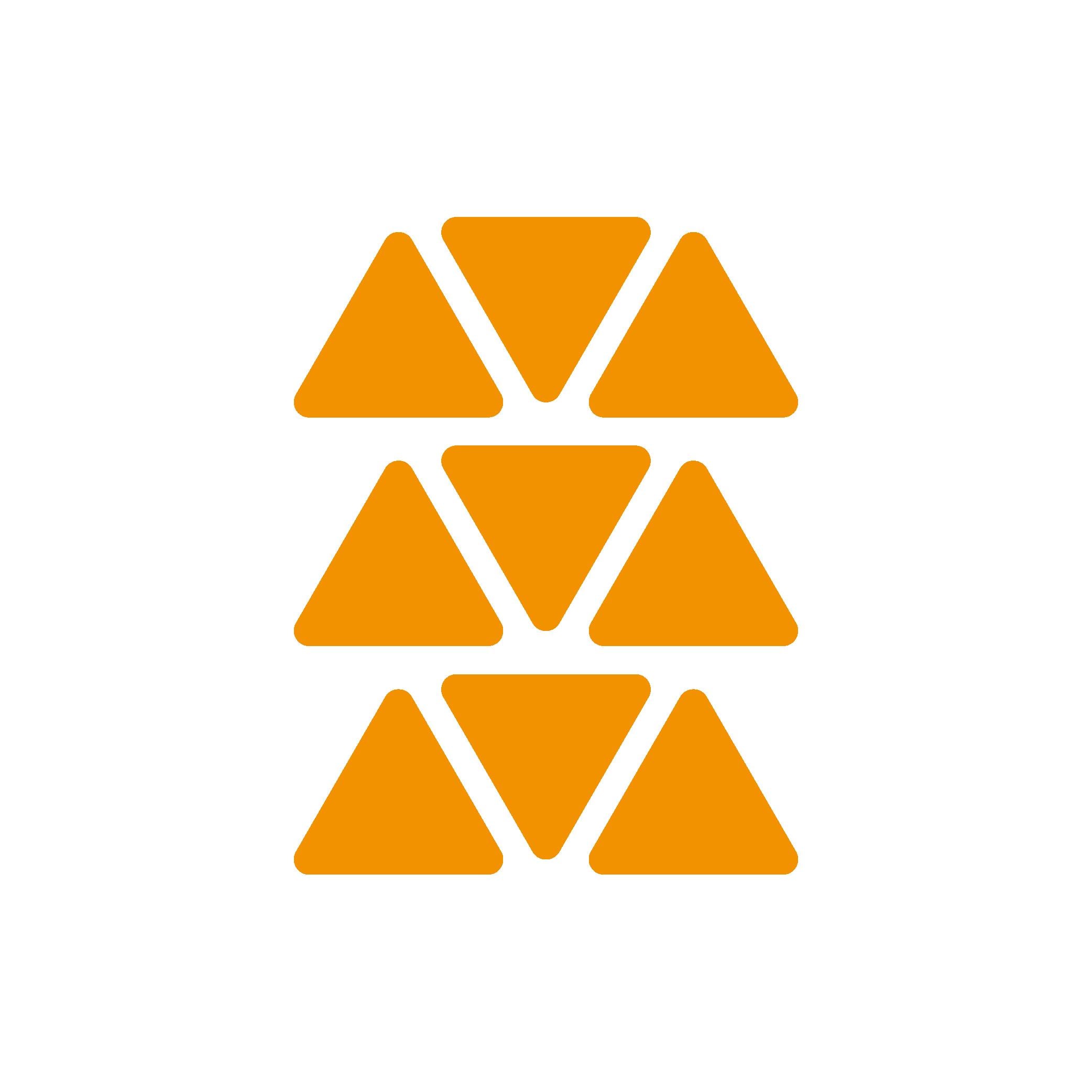 Reflective StickerSarı Reflective (Reflektif) 9'lu Üçgen Sticker Paketi Otomobil Motosiklet Reflektif Parlayan Sticker Etiket Modeli