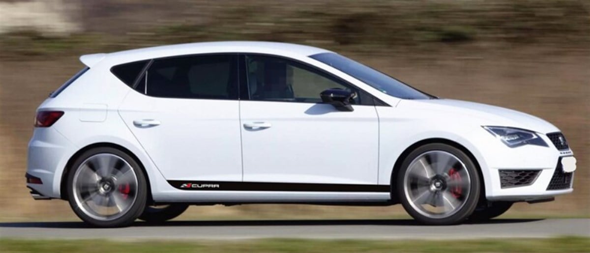 Seat Cupra Yan Kapı Şerit Sticker Etiket Modeli