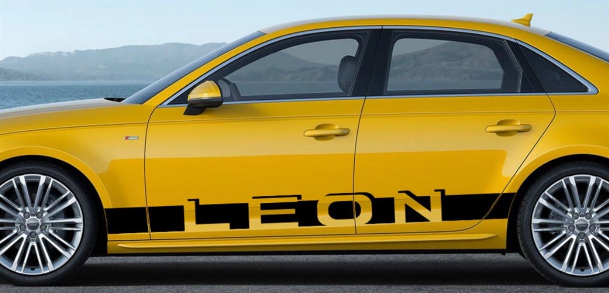 Seat Leon Yan Kapı Sticker Etiket Modeli