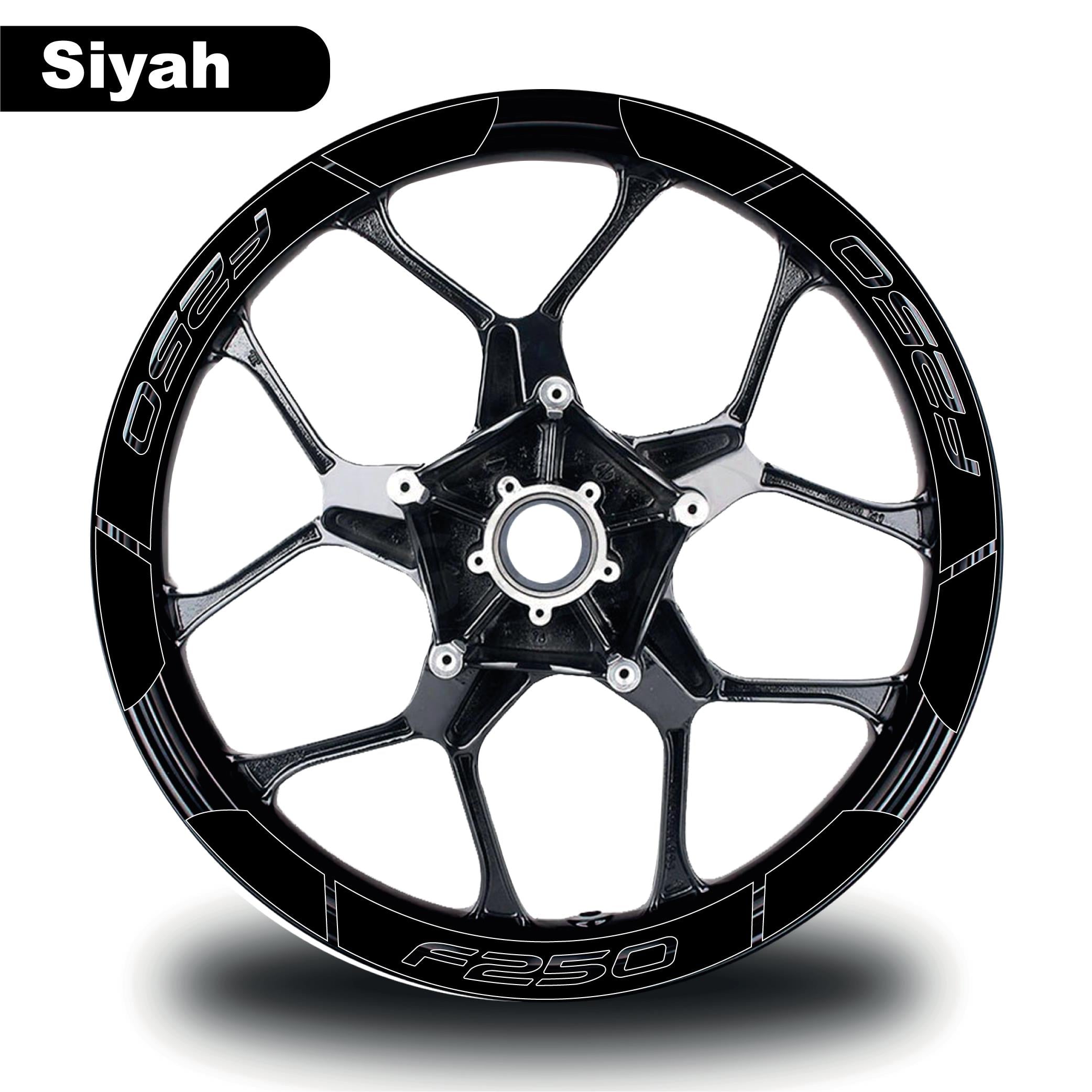F250Siyah Bajaj F250 Geniş Jant Sticker Etiket Modeli