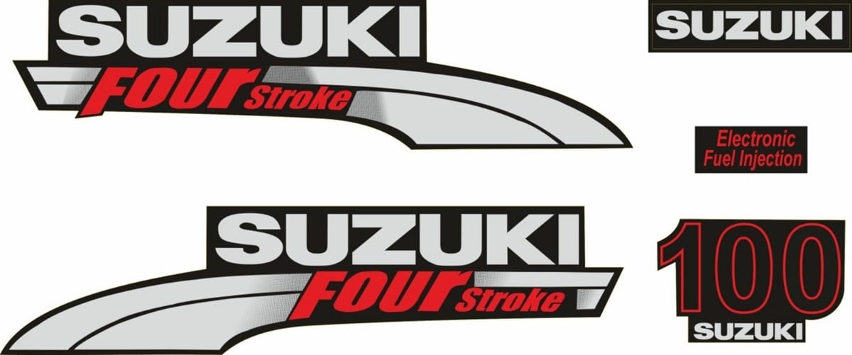 Suzuki 100 Hp 4 Zamanlı Tekne Sticker Etiket Modeli