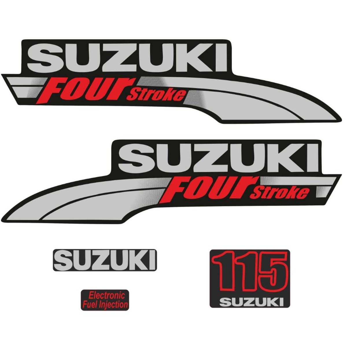 Suzuki 115 Hp 4 Zamanlı Tekne Sticker Etiket Modeli