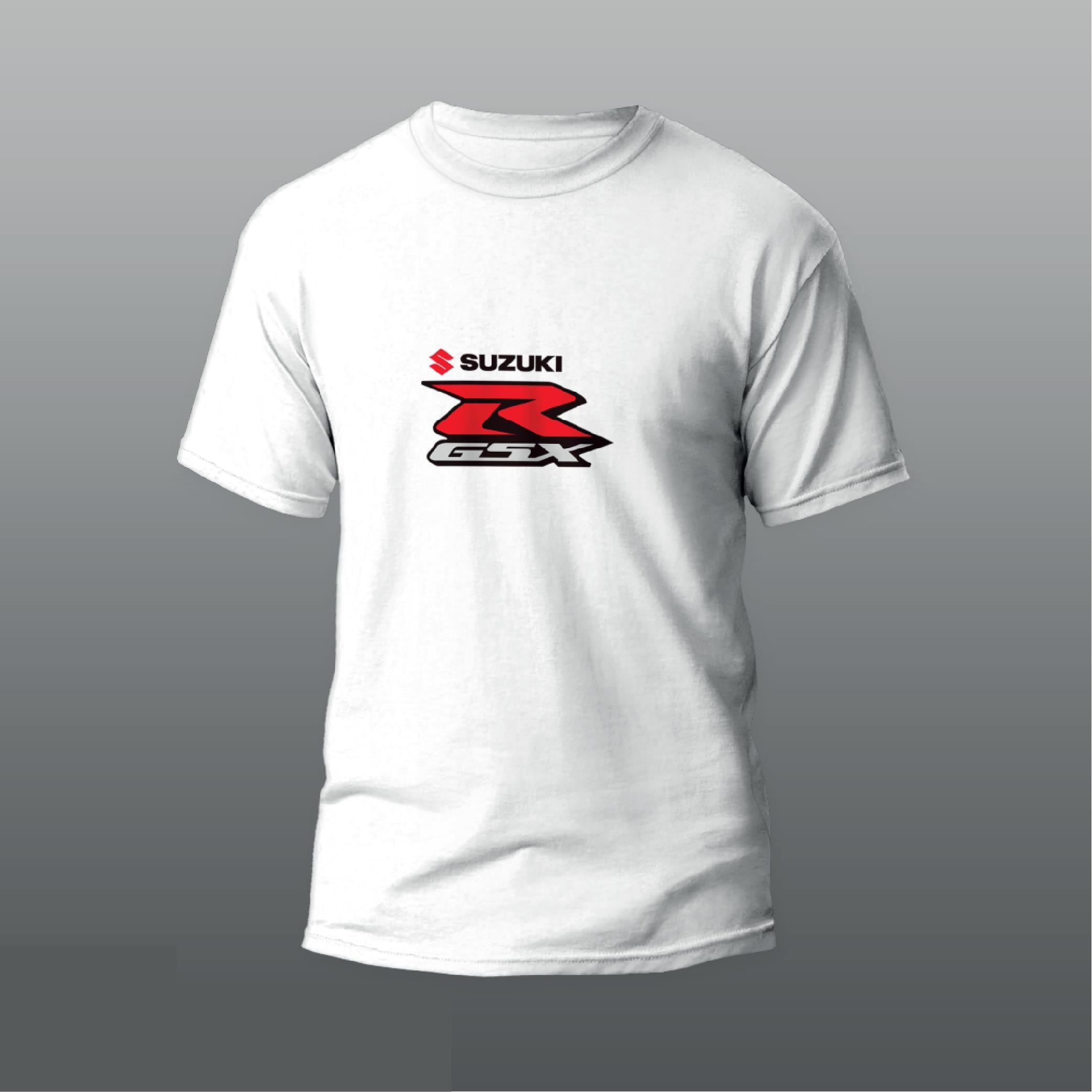 T-ShirtSuzuki R GSX Baskılı Tshirt Modeli Beyaz